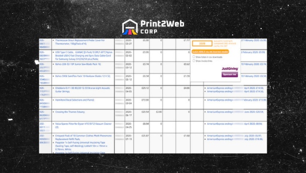 Amazon Order History Reporter Chrome extension calculating total spending