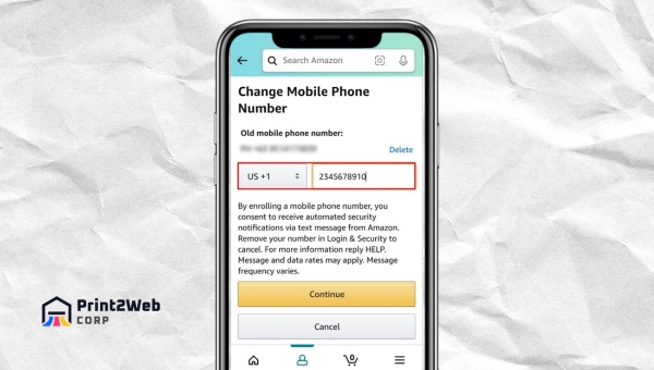 Steps to Change Your Phone Number on the Amazon App iOS