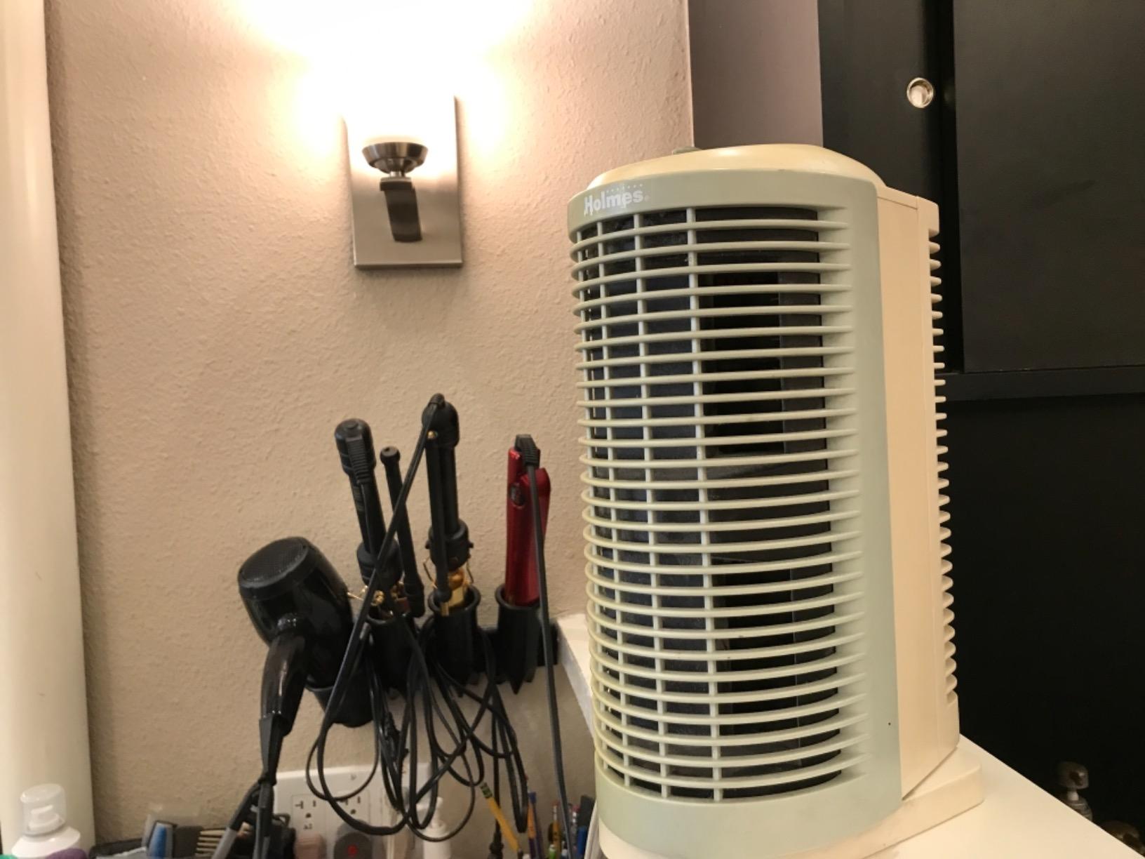 Holmes True HEPA Allergen Remover Mini Tower Air Purifier with Optional Ionizer, Small Space Air Purifier, HAP706-NU-1 customer photo 2