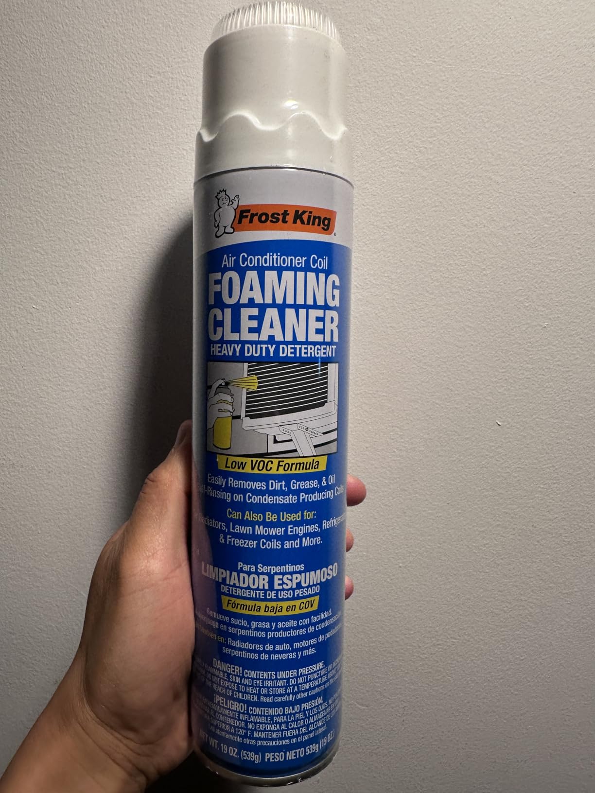 Frost King ACF19 Foam Coil Cleaner, 1.18 Pound (Pack of 1), 19 Ounce customer photo 2