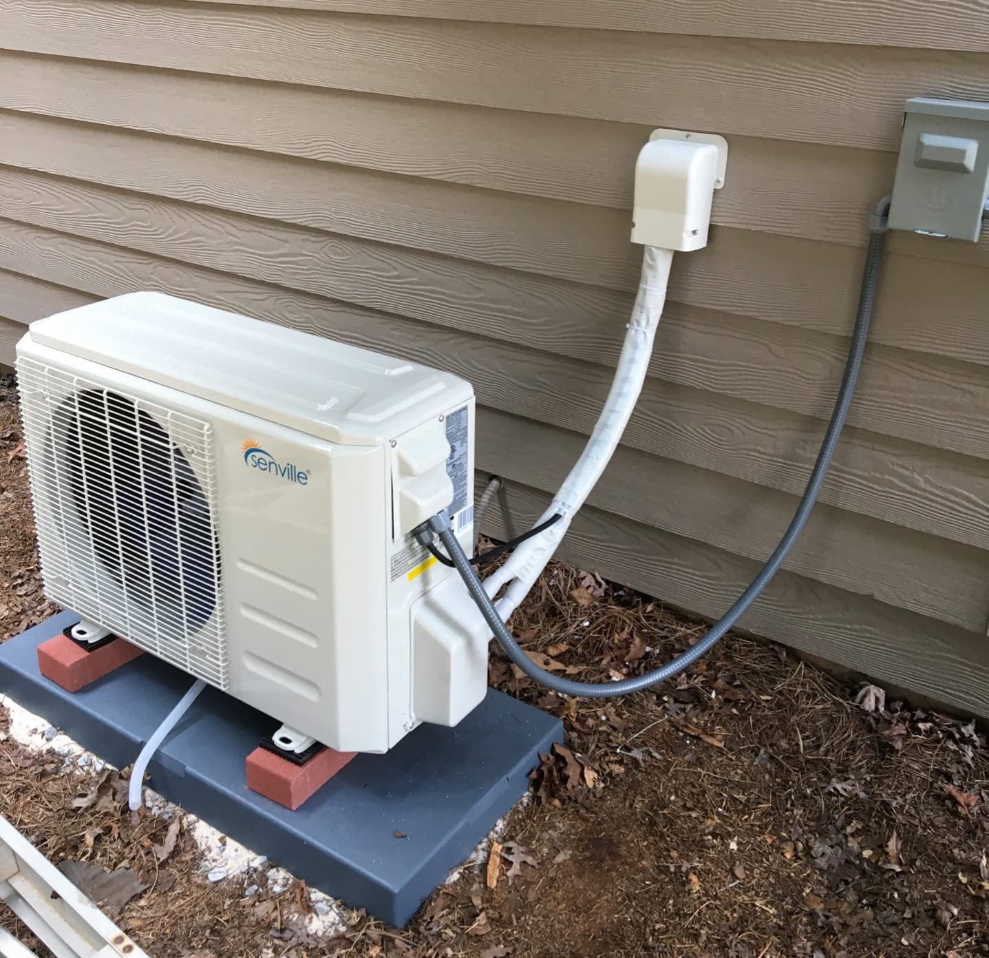 LETO Series Mini Split Air Conditioner Heat Pump, 9000 BTU 110/120V, Inverter, Works with Alexa, SEER2 21.5, White customer photo 1