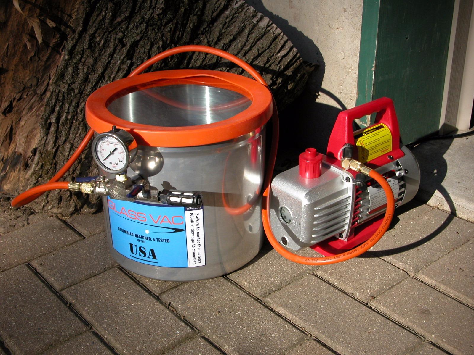 Dual-Stage HVAC Vacuum Pump, 5.0 CFM - Ideal for AC Repair Tools, Car AC Vacuum Pump, AC Vacuum Pump Kit, and Recovery Machine HVAC customer photo 1