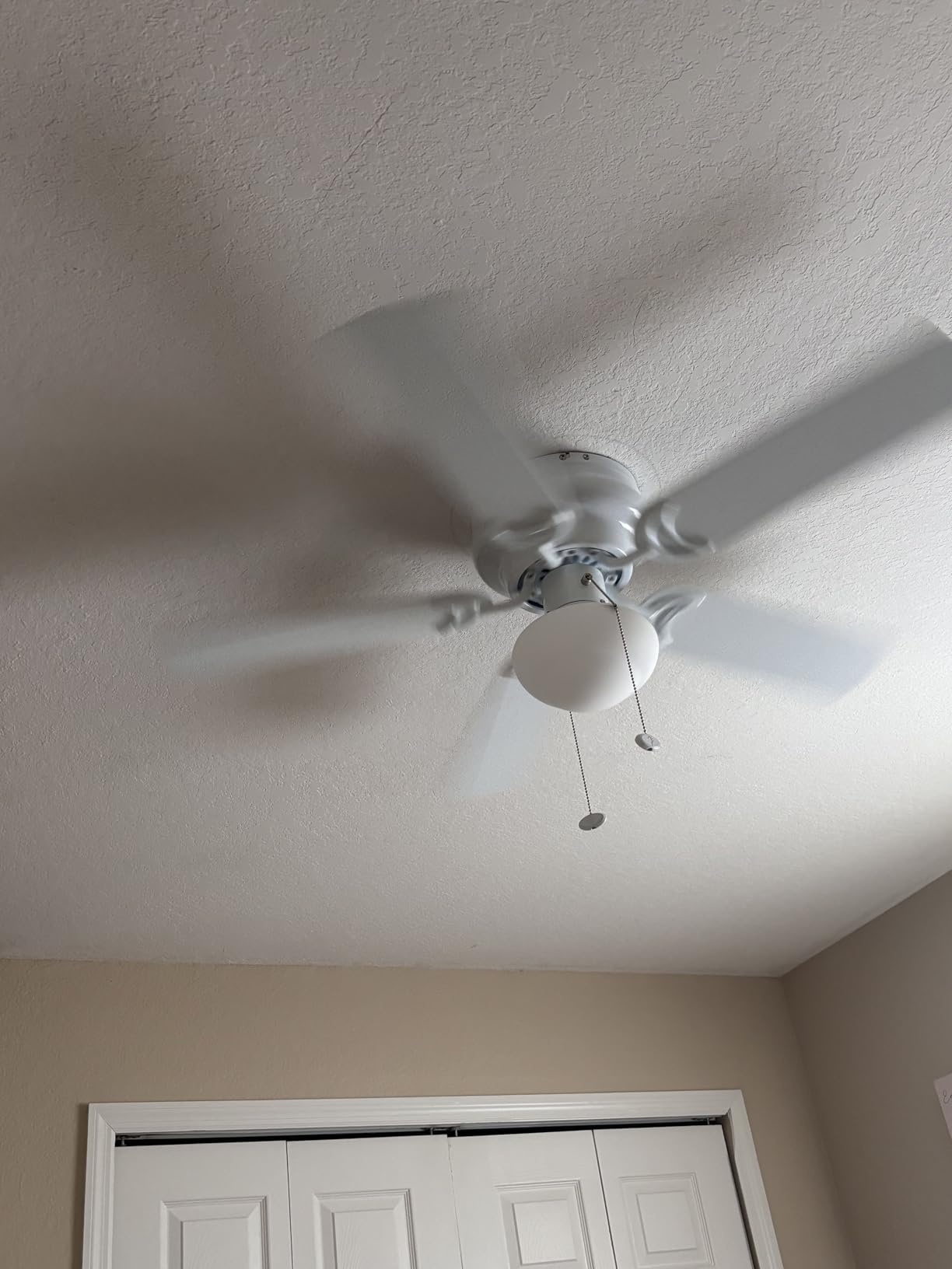 Prominence Home Alvina, 42 Inch Traditional Flush Mount Indoor LED Ceiling Fan with Light, Pull Chain, Dual Finish Blades, Reversible Motor - 80029-01 (Brushed Nickel) customer photo 2
