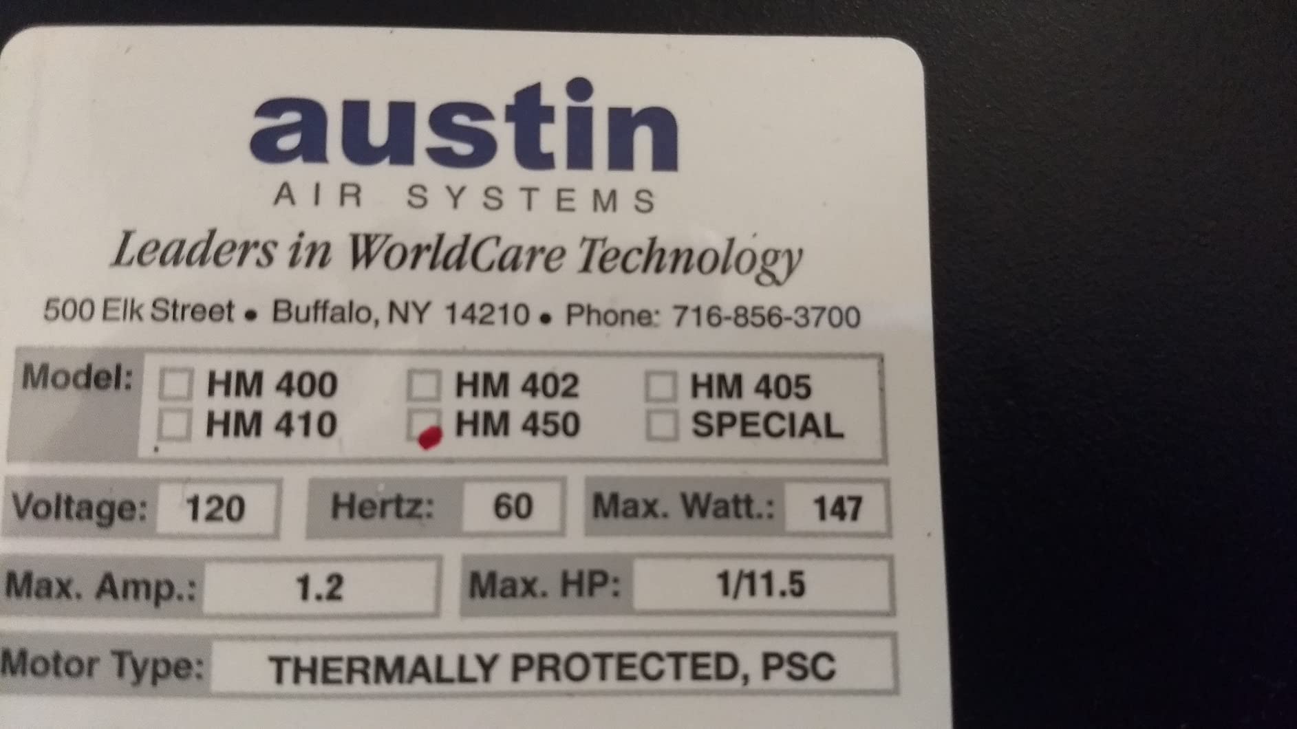 Austin Air HealthMate Plus Air Purifier - Advanced 4-Stage Filtration with Activated Carbon & Zeolite, Model B450 customer photo 1