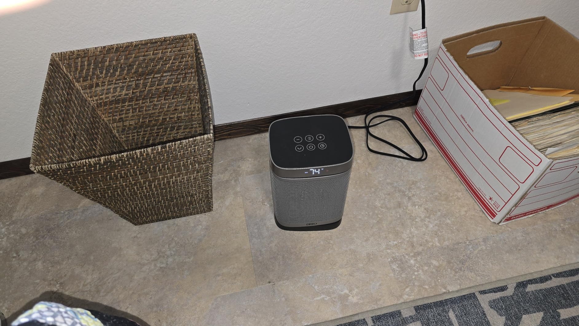 DREO Space Heater, 1500W Portable Electric Heaters for Indoor Use, PTC Ceramic Heater for Office with Remote, Thermostat, 70degOscillation, 12H Timer, 5 Modes, Safe Quiet Room Heater for Bedroom customer photo 2