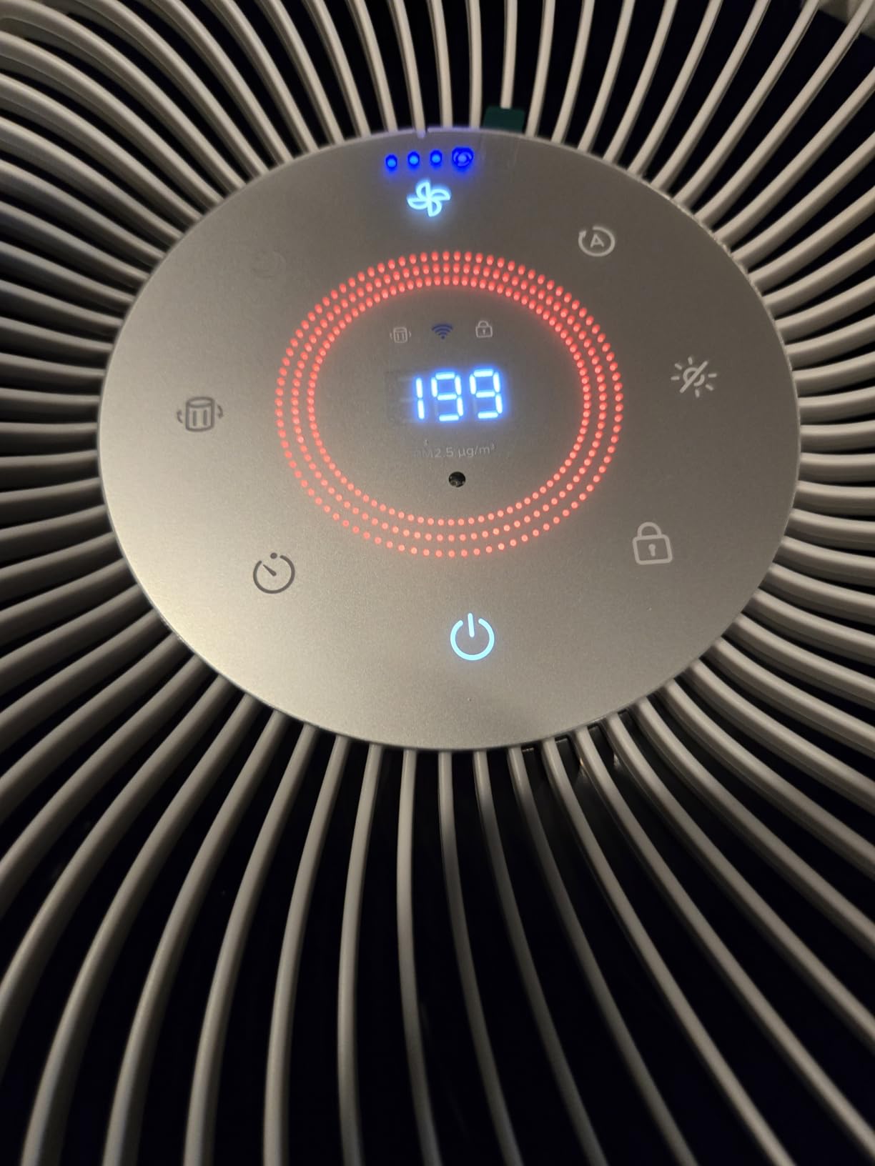 LEVOIT Air Purifiers for Home Large Room Up to 2933 Ft² With HEPA Sleep Mode, AHAM VERIFIDE, Smart WIFI, PM2.5 Monitor, 3-in-1 Filter For Smoke, Pet Allergies, Dust, Alexa Control, Core 600S-P, White customer photo 2