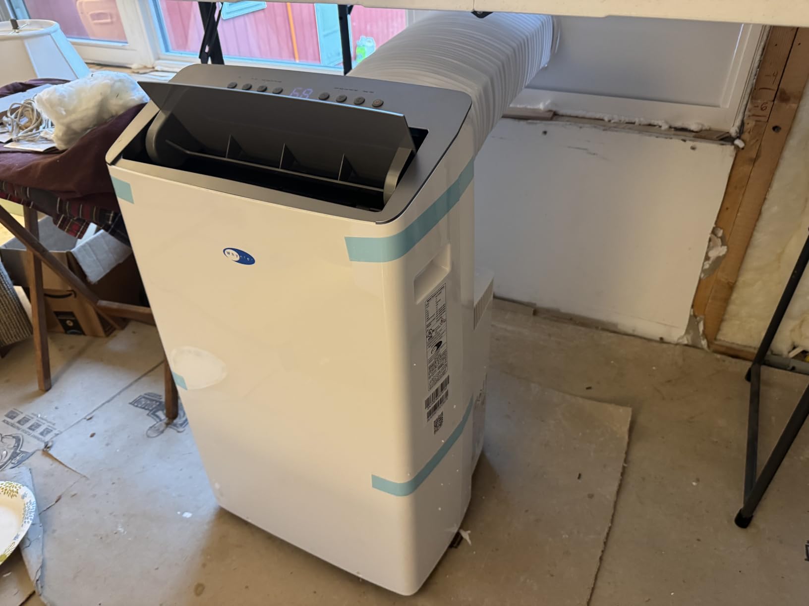 Whynter ARC-1230WN 14,000 BTU (12,000 BTU SACC) NEX Inverter Dual Hose Cooling Portable Air Conditioner, Dehumidifier, and Fan with Smart Wi-Fi, Up to 600 sq ft in White customer photo 1