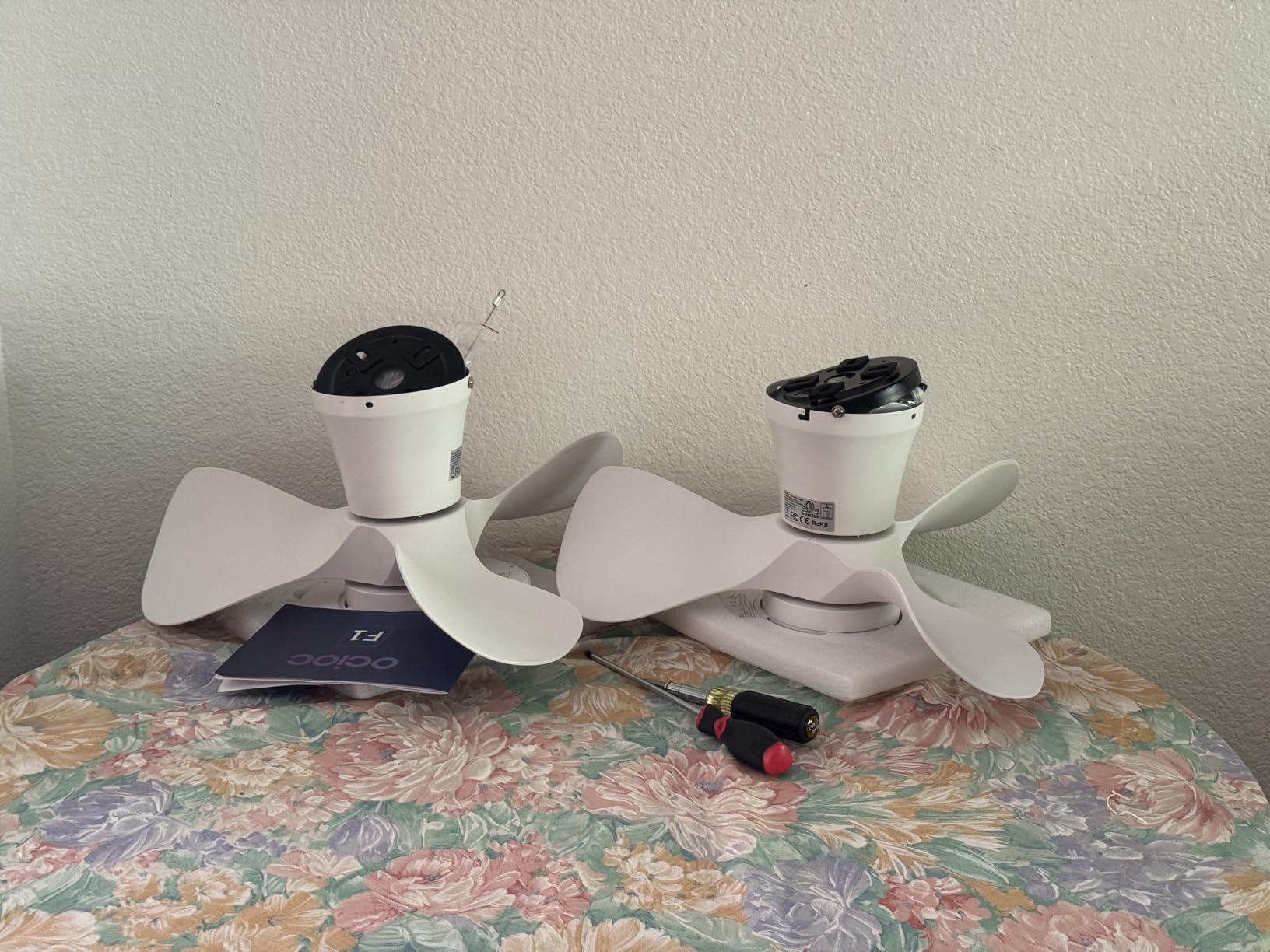 ocioc Quiet Ceiling Fan with LED Light 22 inch Large Air Volume Remote Control for Kitchen Bedroom Dining Room Patio customer photo 2