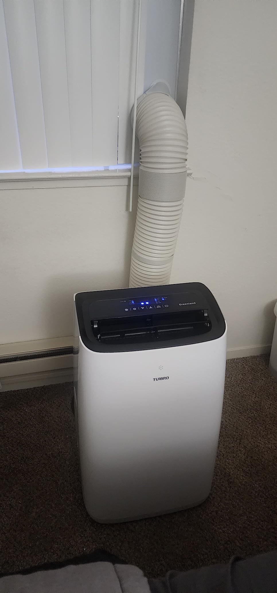TURBRO 14,000 BTU Smart WiFi Portable Air Conditioner, Cooling up to 600 Sq Ft, 3 in 1 Functions, with Remote, Supports Alexa Control, Greenland customer photo 1