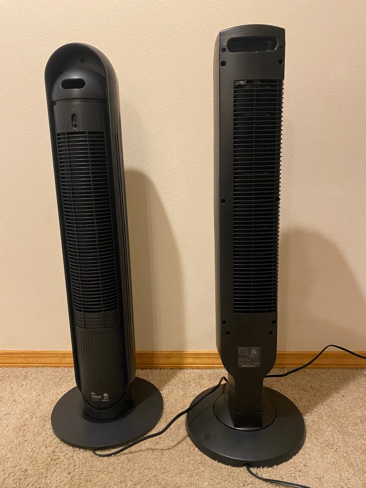 DREO Tower Fan for Bedroom, 25ft/s Velocity Quiet Floor Fan, 90° Oscillating Fans for Indoors with 4 Speeds, 4 Modes, 8H Timer, Standing Fans, Bladeless Fan, White (DR-HTF007) customer photo 2