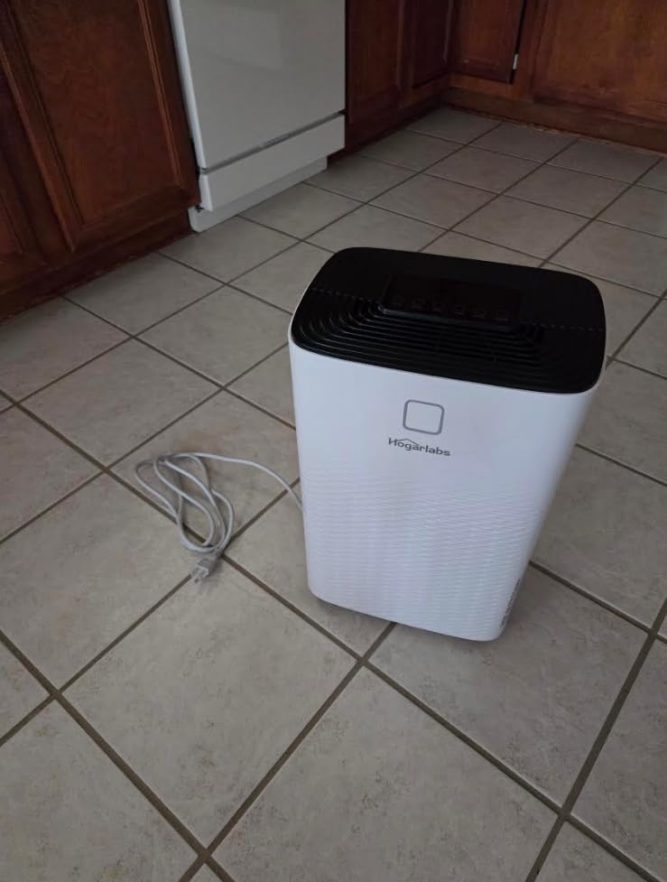 HOGARLABS 30 Pint Dehumidifiers for Home and Basements, with 3 Working Modes, Overflow Protection, and Auto Shut off Restart. Ultra Silent Dehumidifier with Drain Hose and Digital Control Panel. customer photo 1