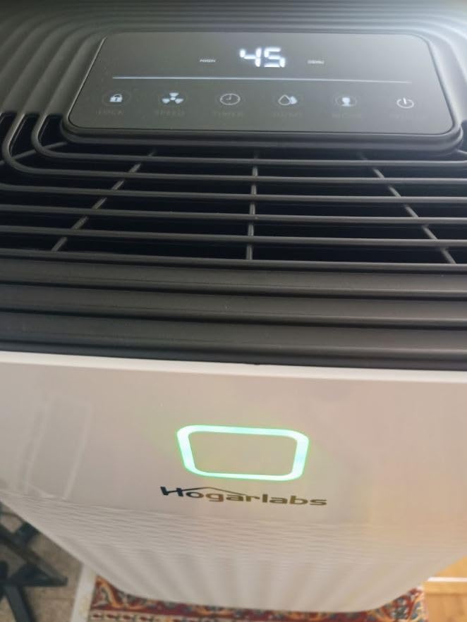 HOGARLABS 30 Pint Dehumidifiers for Home and Basements, with 3 Working Modes, Overflow Protection, and Auto Shut off Restart. Ultra Silent Dehumidifier with Drain Hose and Digital Control Panel. customer photo 2