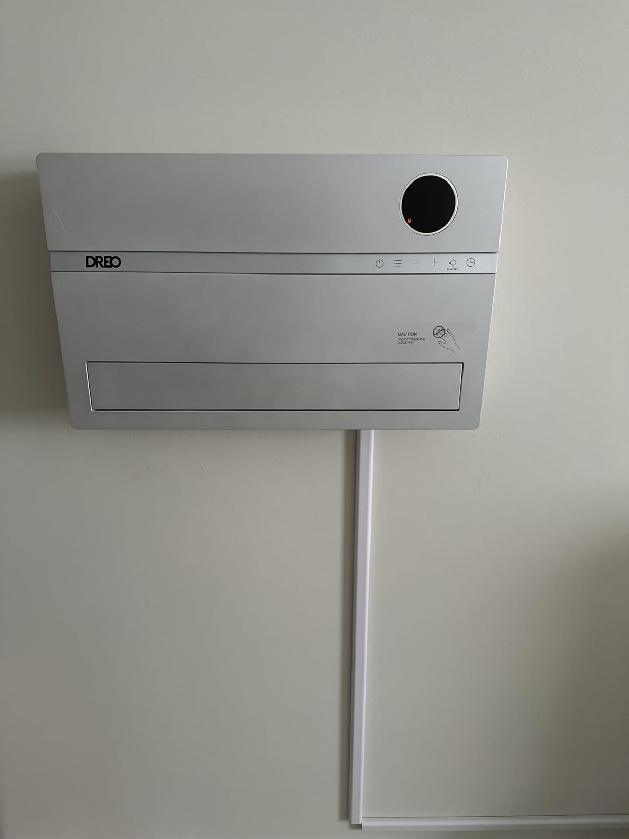 DREO Wall Heater for Bathroom, Smart Space Heaters with ALCI Plug, 1500W, 120° Vertical Oscillation, Adjustable Thermostat, 24H Timer, Easy Installation Electric Heater for Indoor use, Bedroom, Office customer photo 2