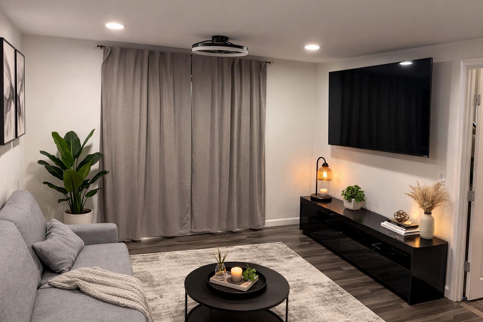 20'' Ceiling Fan with Light, Upgraded Low Profile Fan, Flush Mount Ceiling Fan, 6 Speeds, Dimmable LED, App & Remote Control, Quiet DC Motor, for Bedroom, Living Room, F115 White customer photo 1