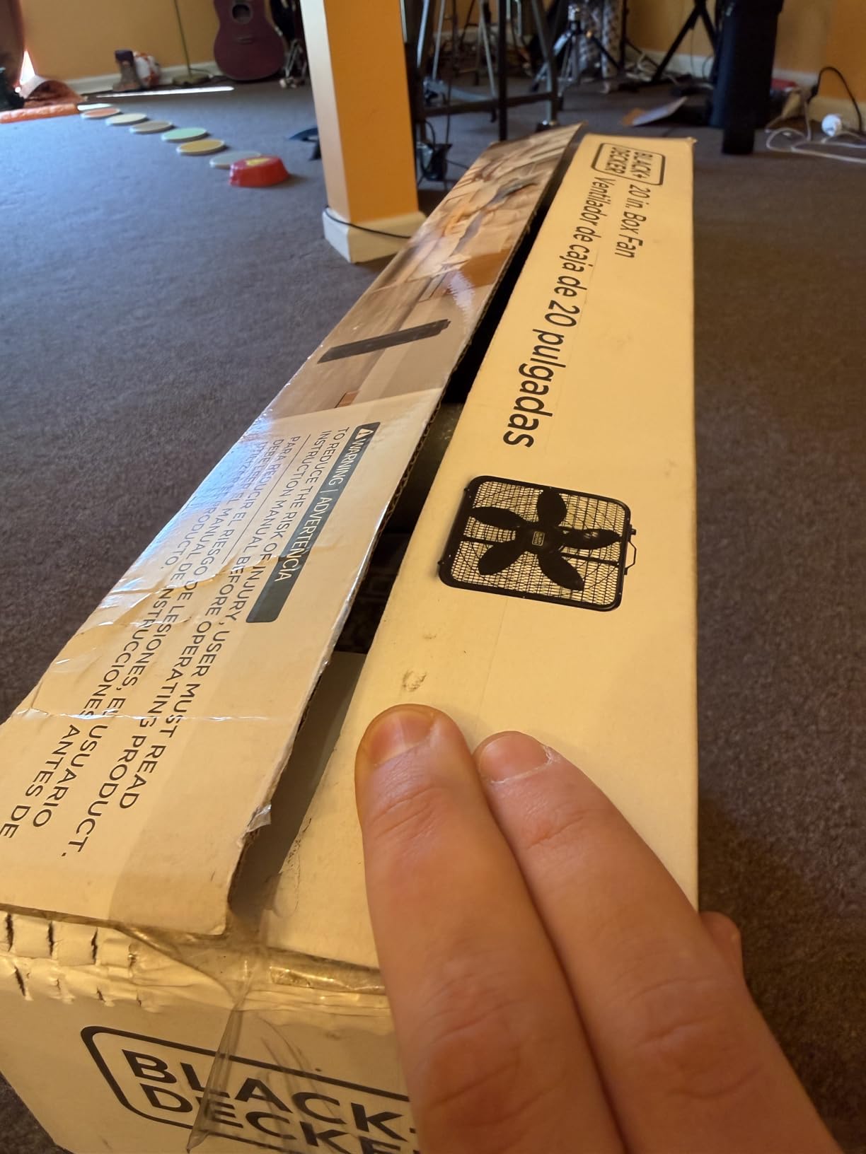 BLACK+DECKER Box Fan with 3 Speed Settings, 20