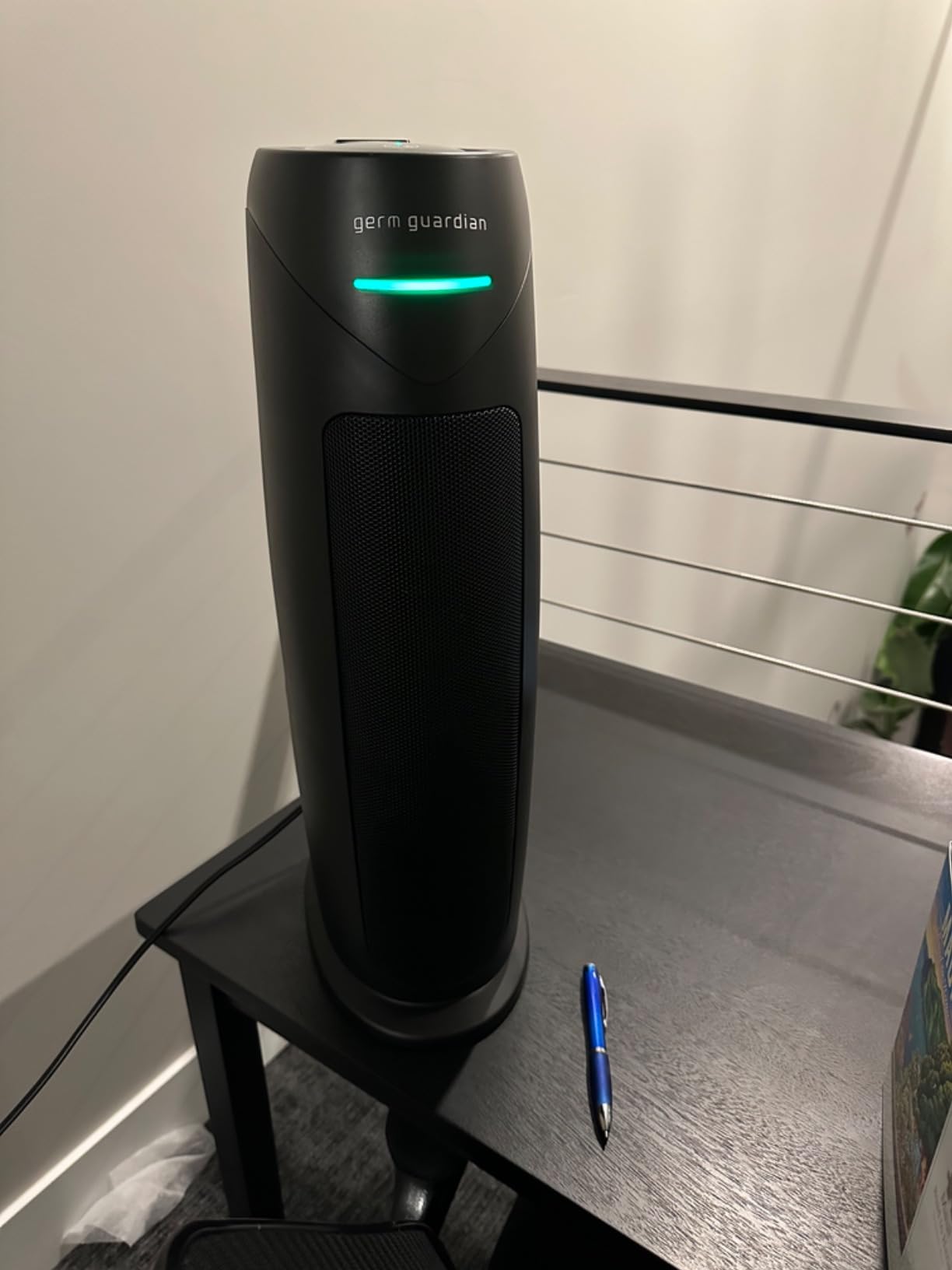 GermGuardian HEPA Air Purifier for Home, Large Rooms Up To 743 Sq. Ft. with HEPA PURE Air Filter, Air Quality Monitor & UV-C Light, AC4880B, 22