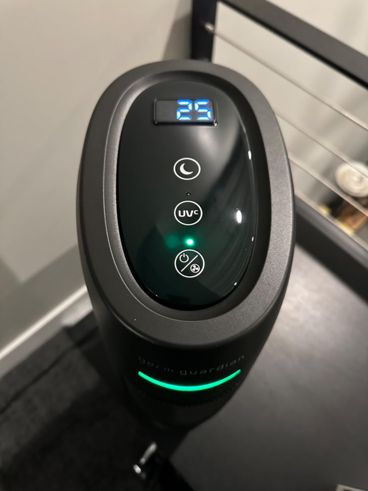 GermGuardian HEPA Air Purifier for Home, Large Rooms Up To 743 Sq. Ft. with HEPA PURE Air Filter, Air Quality Monitor & UV-C Light, AC4880B, 22