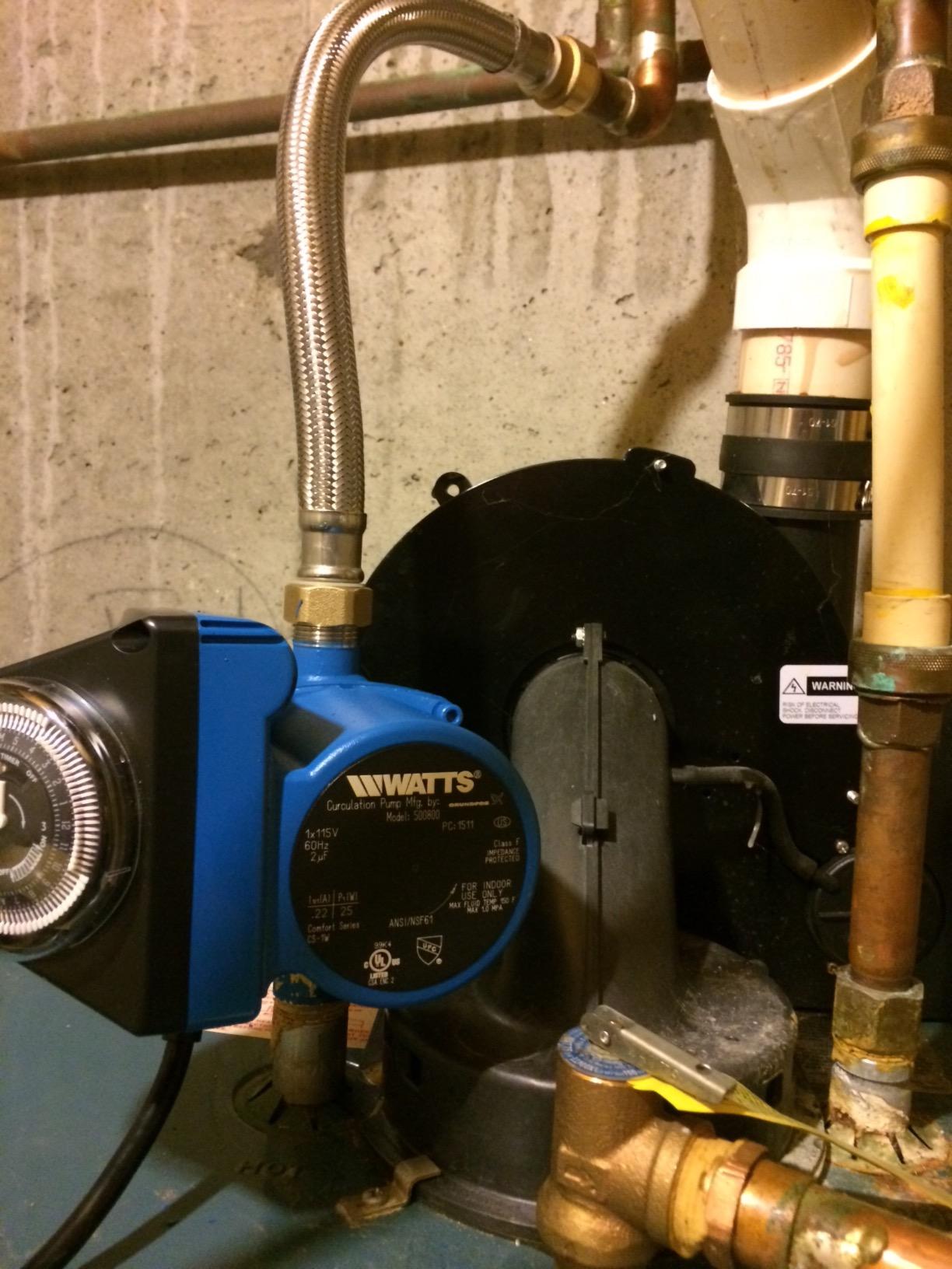 Watts Heat H2O Hot Water Recirculation System w/Programmable Timer, Instant Hot Water, 3 Year Warranty, Pump, 2 Adapters, Sensor Valve, Mounting Screws, 2 Supply Lines, Easy DIY Install (0955805) customer photo 1