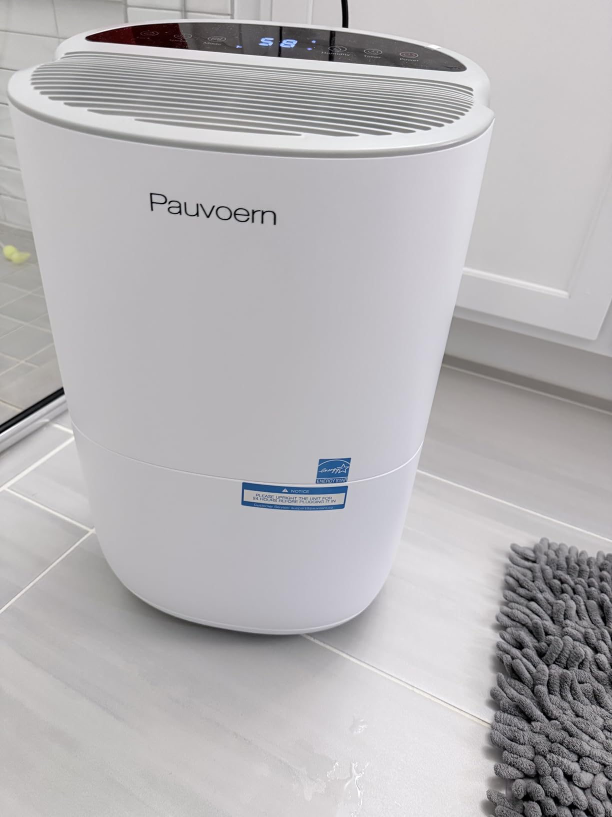 Energy Star Smart Dehumidifier for Home & Basement, Up to 2000 Sq. Ft, 35 Pints (95°F, 90% RH), 37dB Ultra Quiet with Sleep Mode, App Control, Child Lock & Continuous Drain Hose Included customer photo 1