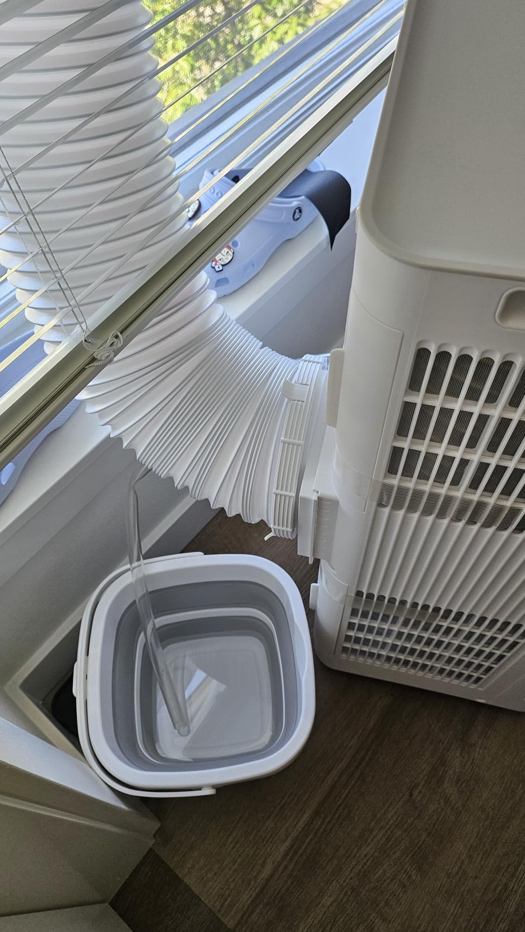 Midea 10,000 BTU ASHRAE (7,100 BTU SACC) Portable Air Conditioner, Smart Control, Cools up to 300 Sq. Ft., with Dehumidifier & Fan mode, Easy- to-use Remote Control & Window Installation Kit Included customer photo 1