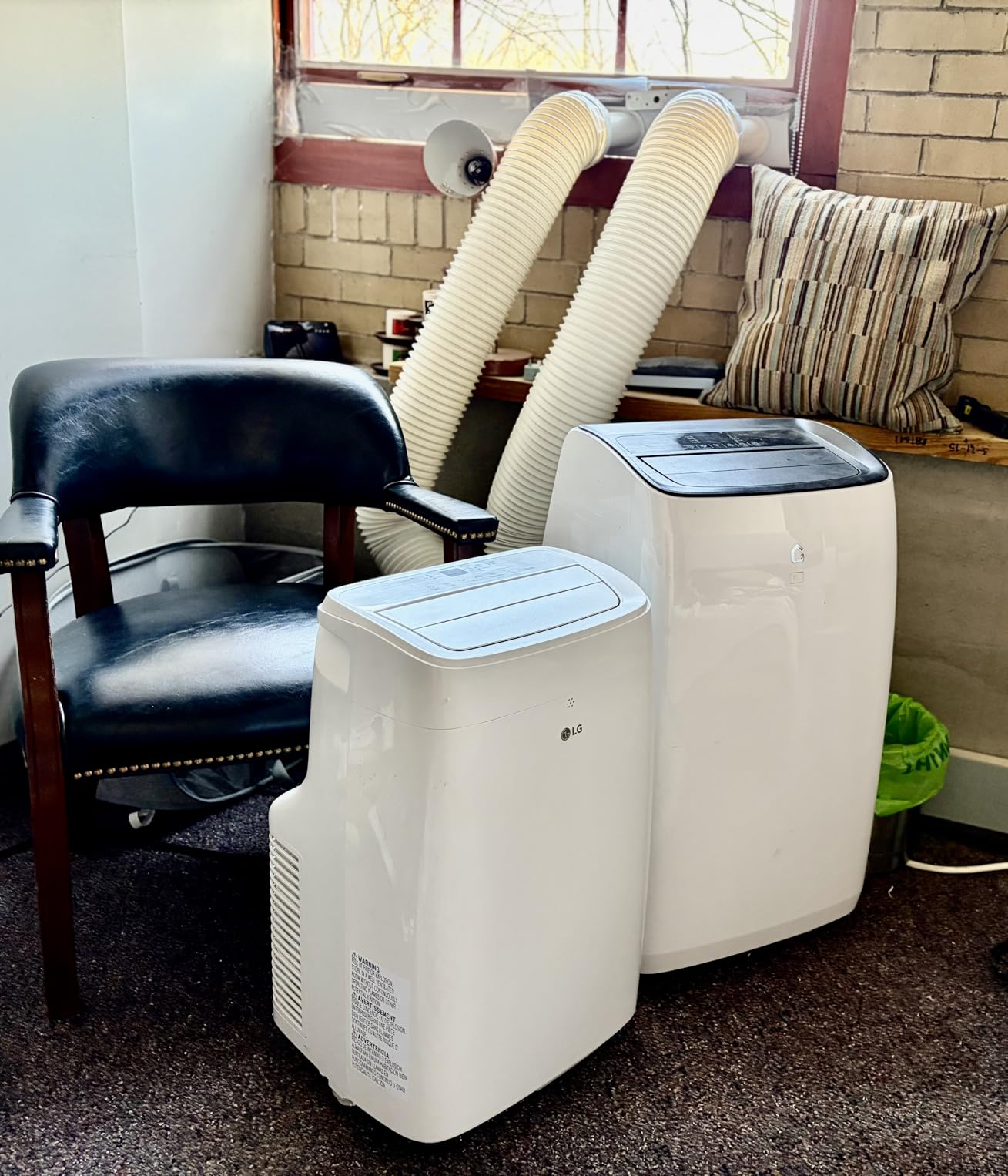 7,300 BTU (DOE) / 11,000 BTU (ASHRAE) Smart Portable Air Conditioner, Cools 300 Sq.Ft. (15' x 20' room size),Smartphone & Voice Control works with LG ThinQ, Amazon Alexa and Hey Google, 115V customer photo 1
