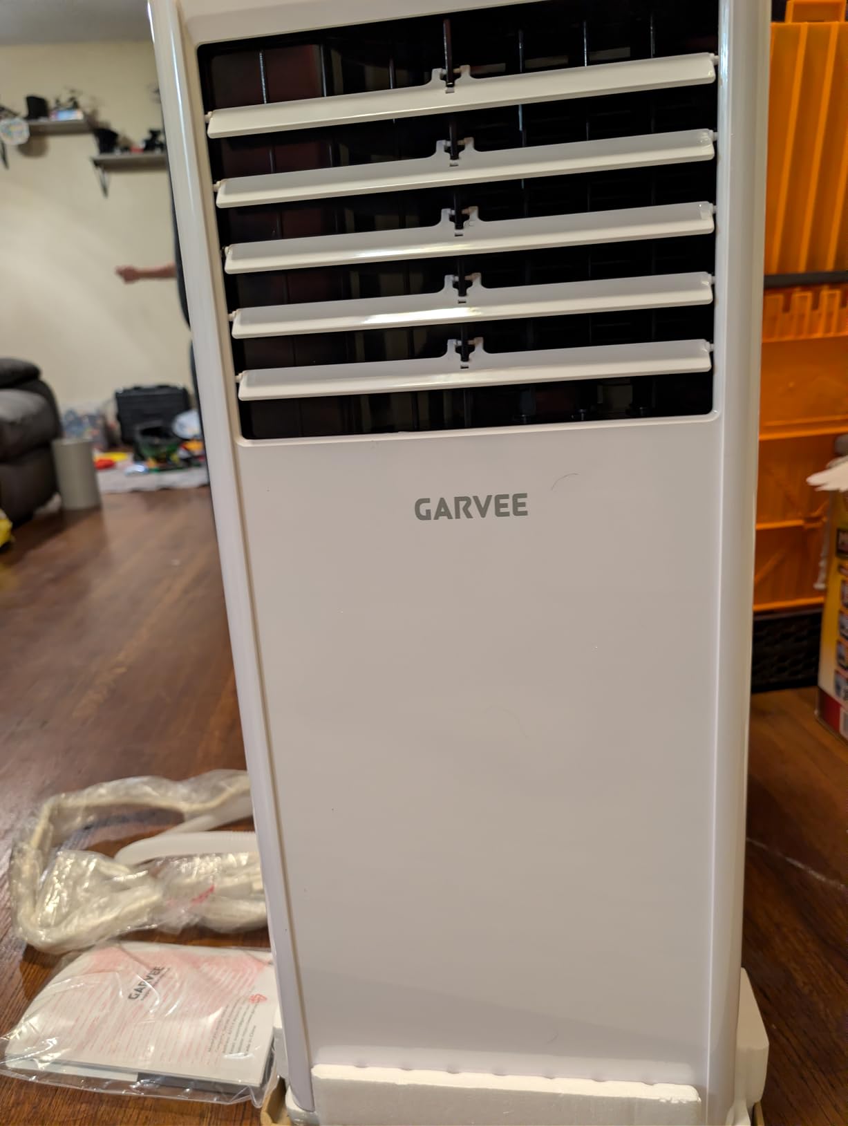 Garvee 8000 BTUs Portable Air Conditioner for 350Sq.Ft Max.Remote Control 48dB Portable AC Unit, Dehumidifier, Fan, Sleep, 24H Timer&Installation Kit, DOE Certified, Ceer 6.2,White White customer photo 2