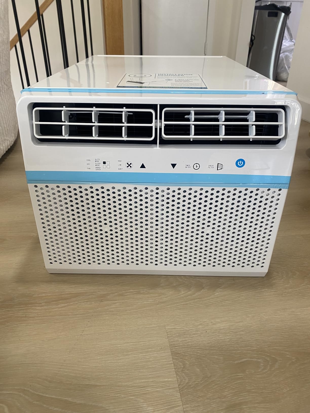 ZAFRO 12000 BTU U Shaped Window Air Conditioner Cools up to 550 Sq Ft, 6-in-1 Window AC Units with Cool, Fan and Dehumidifier Modes, Saddle Air Conditioner with Energy Efficient, Low Noise, White customer photo 1