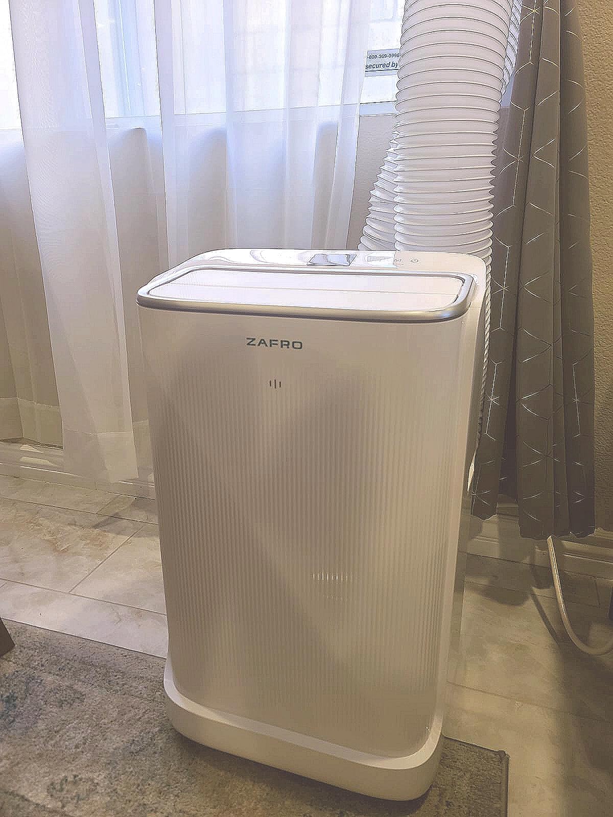 ZAFRO Smart Inverter Portable Air Conditioners, 14000 BTU (10000 BTU SACC) Dual Hose Portable AC Unit with Energy Saving/Ultra Quiet(42dB)/Drainage-free Cooling/APP/Remote for Multi-Scenario Use customer photo 2