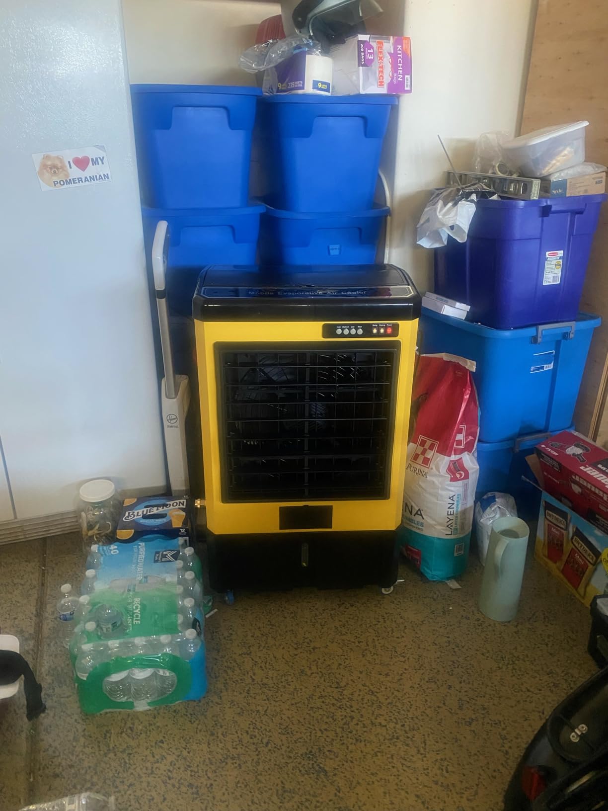 Uthfy 4800 CFM Swamp Cooler, 40IN Evaporative Air Cooler with 10.6 Gal Water Tank, 3 Speeds, 120°Oscillation, 3 Ice Packs, Outdoor Garage Air Conditioner for Patio, Yard, Factory customer photo 1