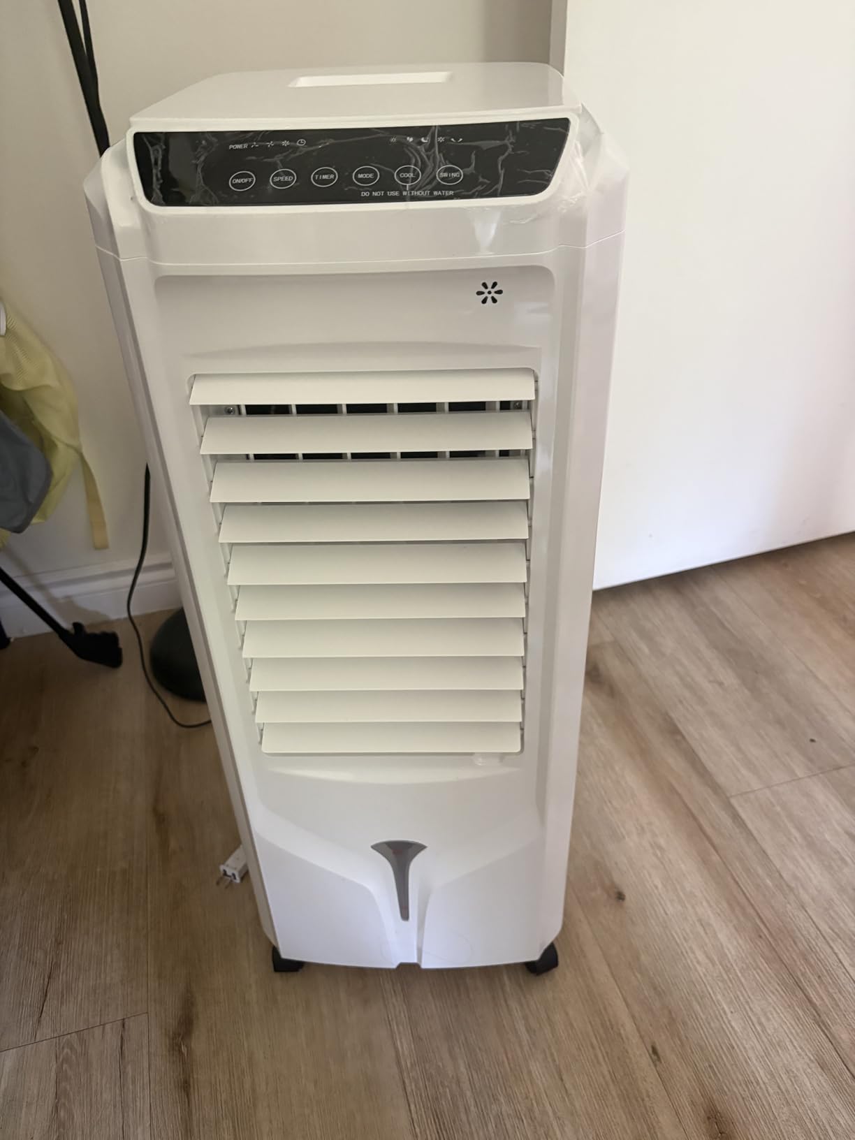 Swamp Cooler, 1800 CFM Windowless Portable Air Conditioners with 4.2 Gal Water Tank, 120° Swing,12H Timer,3 Modes & 3 Speeds,4 Ice Packs, Evaporative Air Cooler for Room,Bedroom,Office,Crystal White customer photo 1