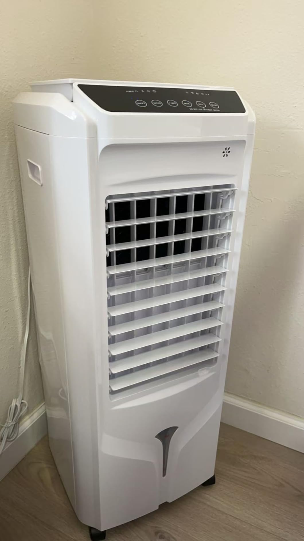 Swamp Cooler, 1800 CFM Windowless Portable Air Conditioners with 4.2 Gal Water Tank, 120° Swing,12H Timer,3 Modes & 3 Speeds,4 Ice Packs, Evaporative Air Cooler for Room,Bedroom,Office,Crystal White customer photo 2
