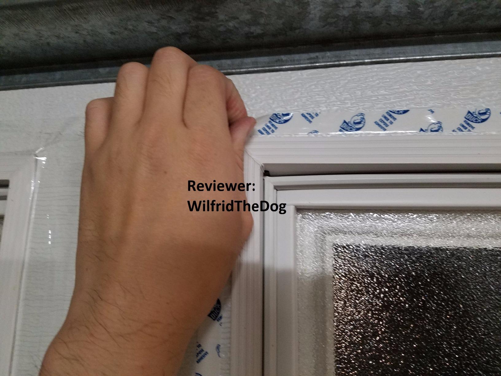 Duck 286218 Extra Large Patio Door Shrink Film Window insulation kit, 1, Crystal Clear customer photo 2