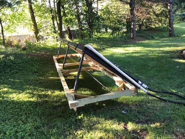 SunHeater Pool Heating System Two 2' x 20' Panels - Solar Heater for Inground and Aboveground Made of Durable Polypropylene, Raises Temperature, 6-10F, S240U Black customer photo 1