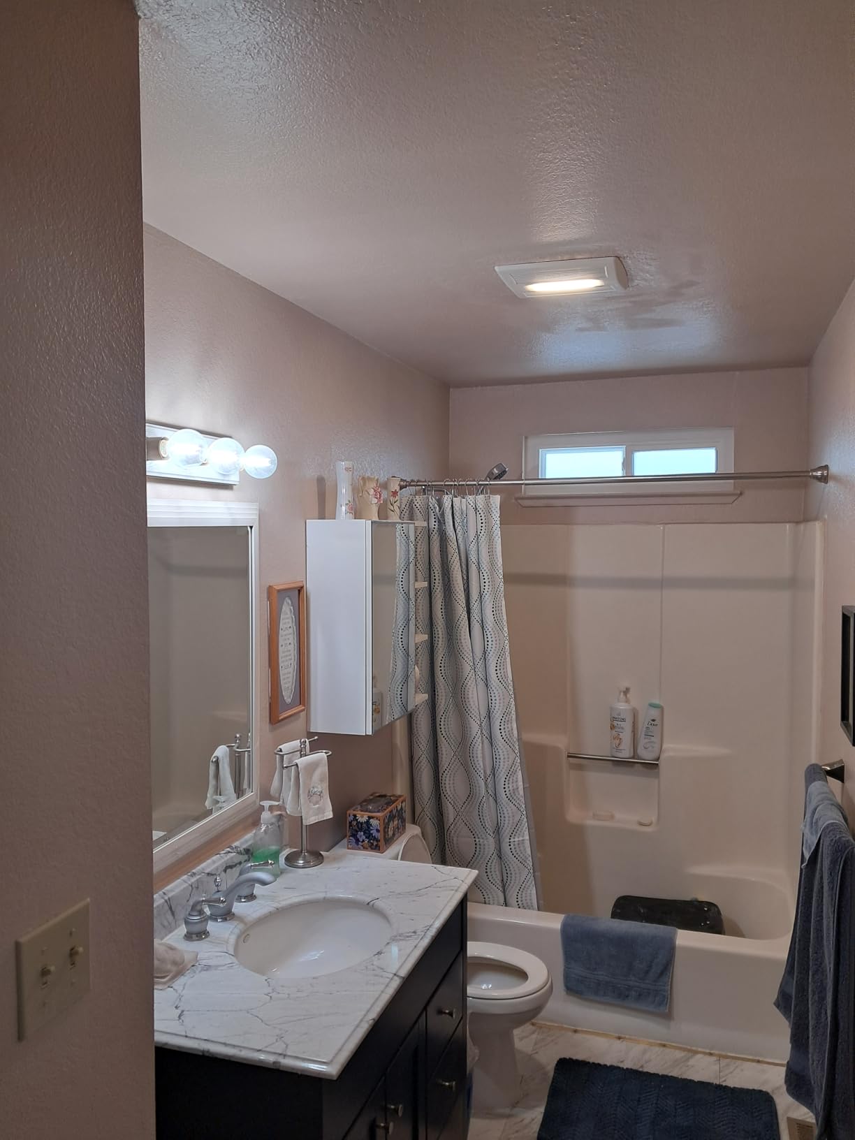 Broan-NuTone Bathroom Exhaust Fan with LED Light and Roomside Installation, Energy Star Certified, 110 CFM, Very Quiet 1.0 Sones White, AE110L customer photo 1