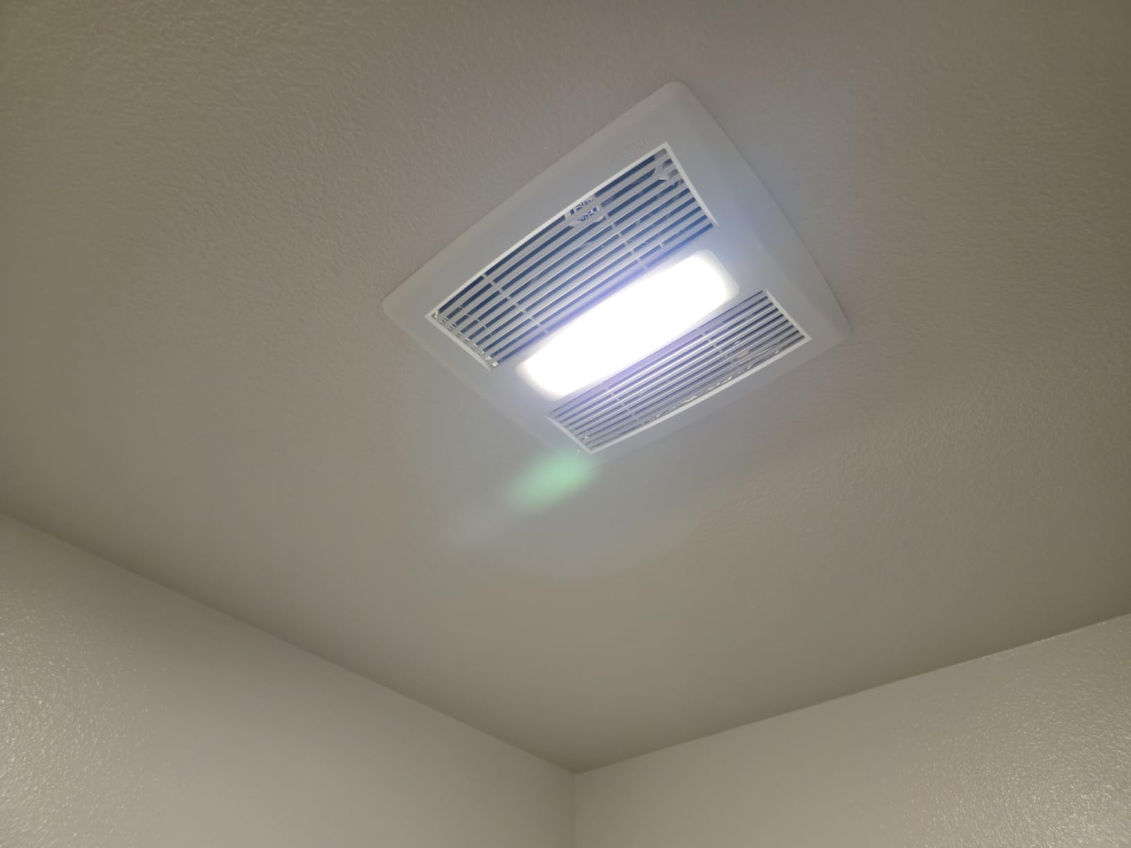 Broan-NuTone Bathroom Exhaust Fan with LED Light and Roomside Installation, Energy Star Certified, 110 CFM, Very Quiet 1.0 Sones White, AE110L customer photo 2