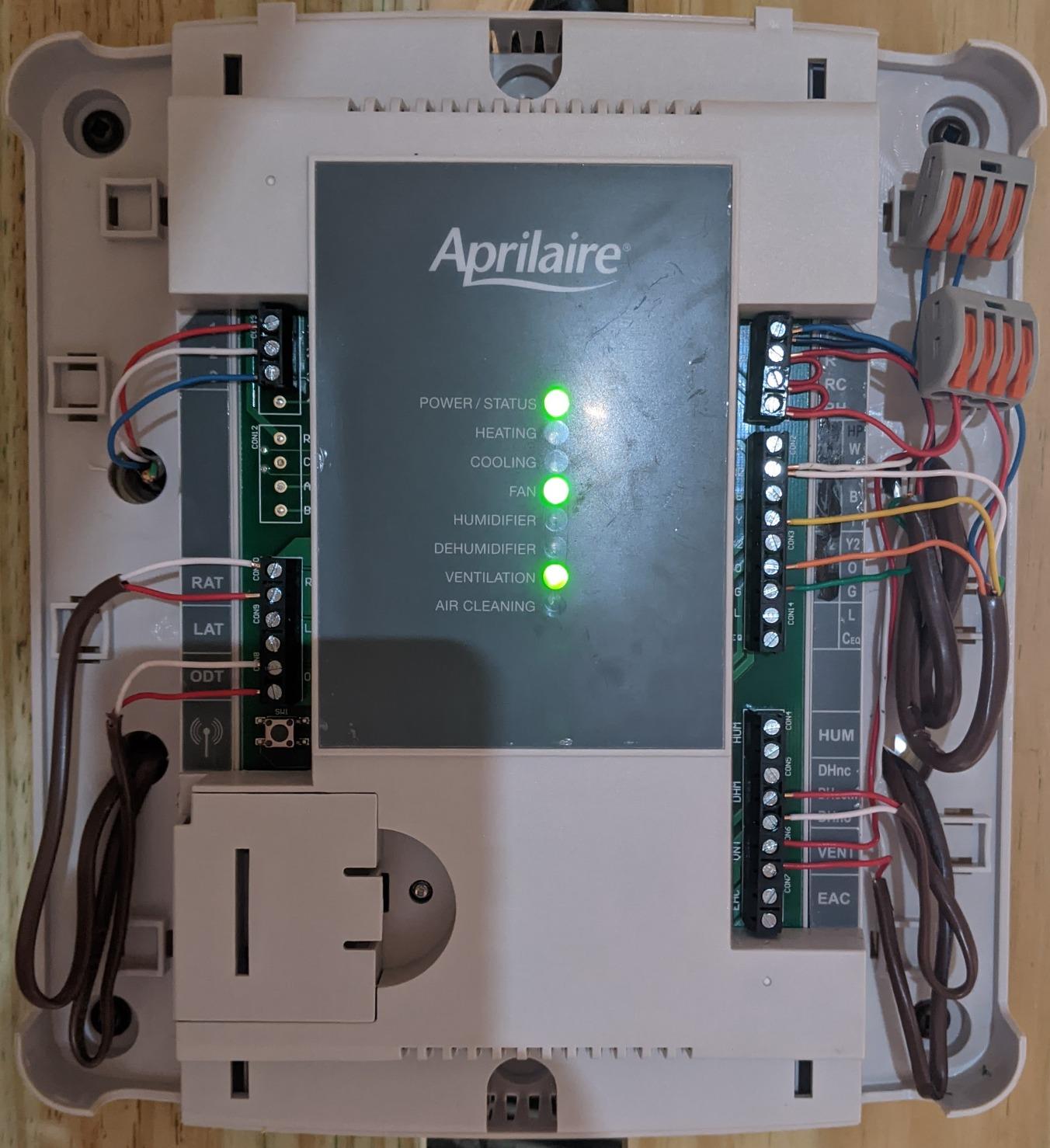 AprilAire 8920W Wi-Fi Programmable Color Touchscreen Thermostat with IAQ Control; Amazon Alexa and Google Assistant Compatible customer photo 2