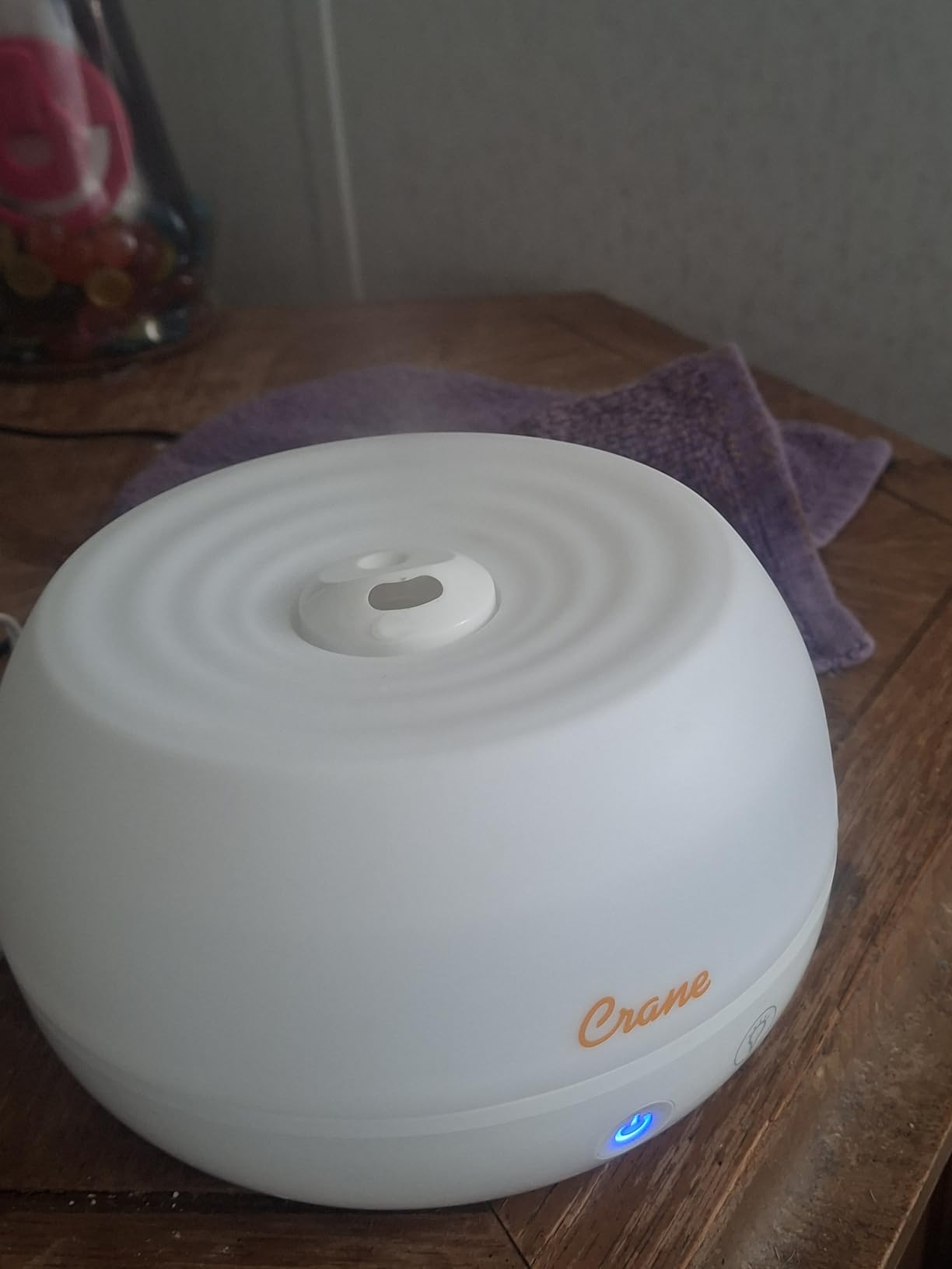 Crane Portable Ultrasonic Travel Humidifier & Aroma Diffuser - 0.2 Gallon Cool Mist, No Filter Required, Optional Essential Oil Tray, Whisper-Quiet for Babies, Travel, & Small Rooms (White) customer photo 2
