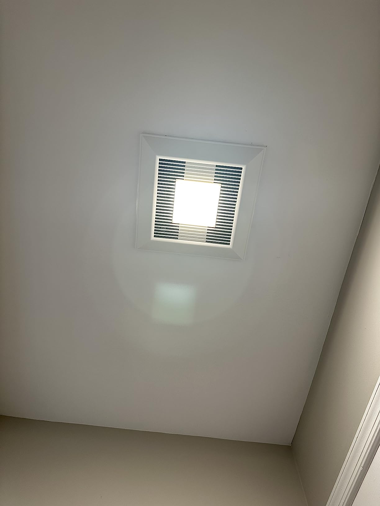 Panasonic WhisperValue Ceiling/Wall Mount Bathroom Exhaust Fan with Dimmable LED Light, 50-80-100 CFM, FV-0510VSL1 customer photo 1