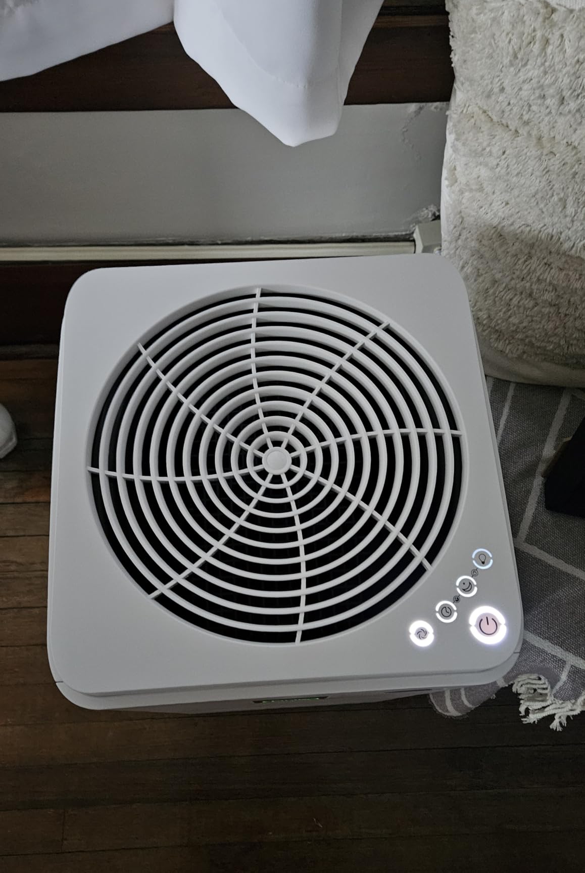 HATHASPACE HSP001 True HEPA Air Purifier for Home, Removes 99.9% of Dust, Smoke, Pet Dander, Odors, VOCs, Covers Up to 700 Sq. Ft, Quiet Air Cleaner with Smart Sensor for Bedroom & Large Rooms customer photo 1