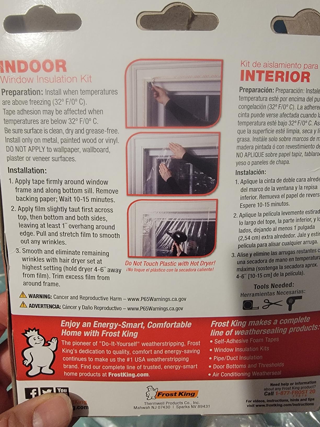 Frost King V73/4T Shrink Film Window KIT, 4-Pack, Clear, Transparent customer photo 1