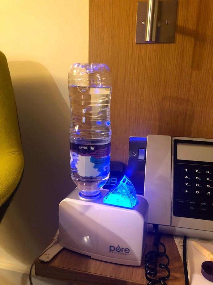 Pure Enrichment MistAire Travel - Ultrasonic Cool Mist Water Bottle Humidifier with Auto Shut-Off, Mood Light, Fold-Out Leg, and Storage Bag for Portable Use at Home, Office, Hotel, and More customer photo 1