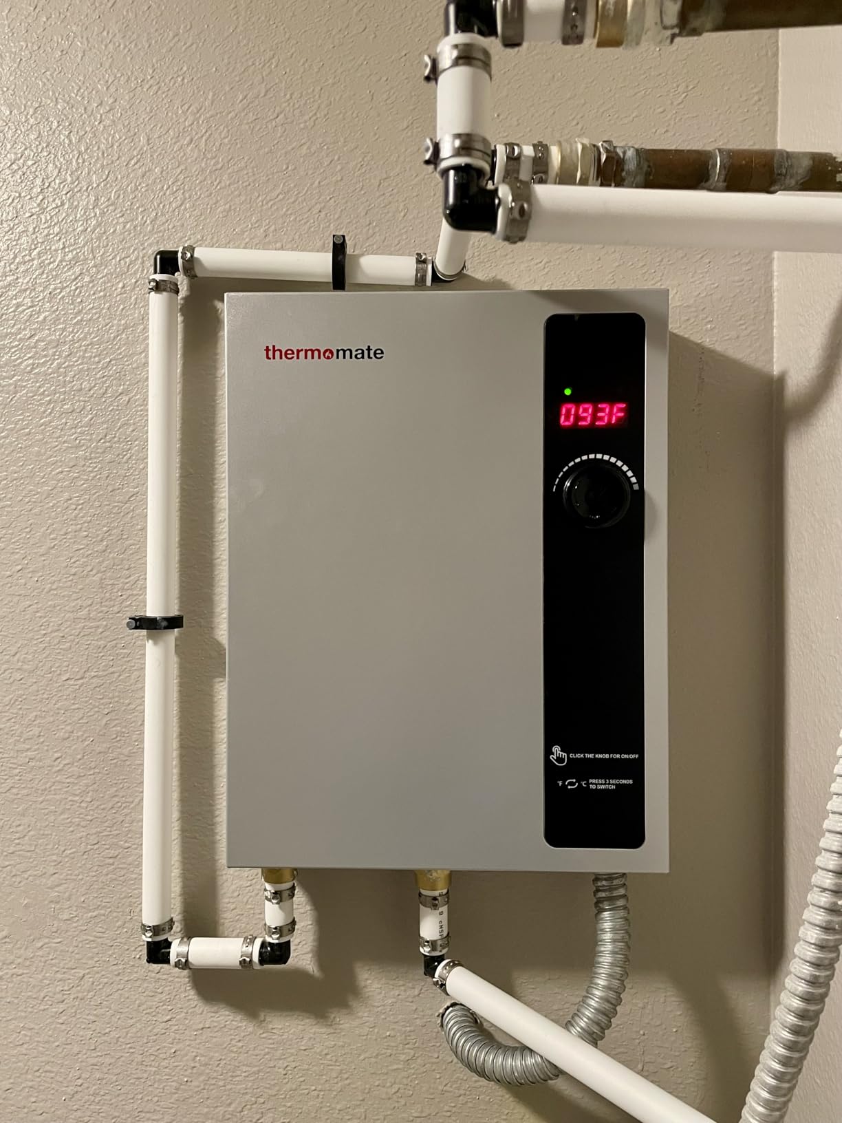ThermoMate Tankless Water Heater Electric 18kW at 240 Volt, On Demand Instant Hot Water Heater Up to 4.4GMP customer photo 1