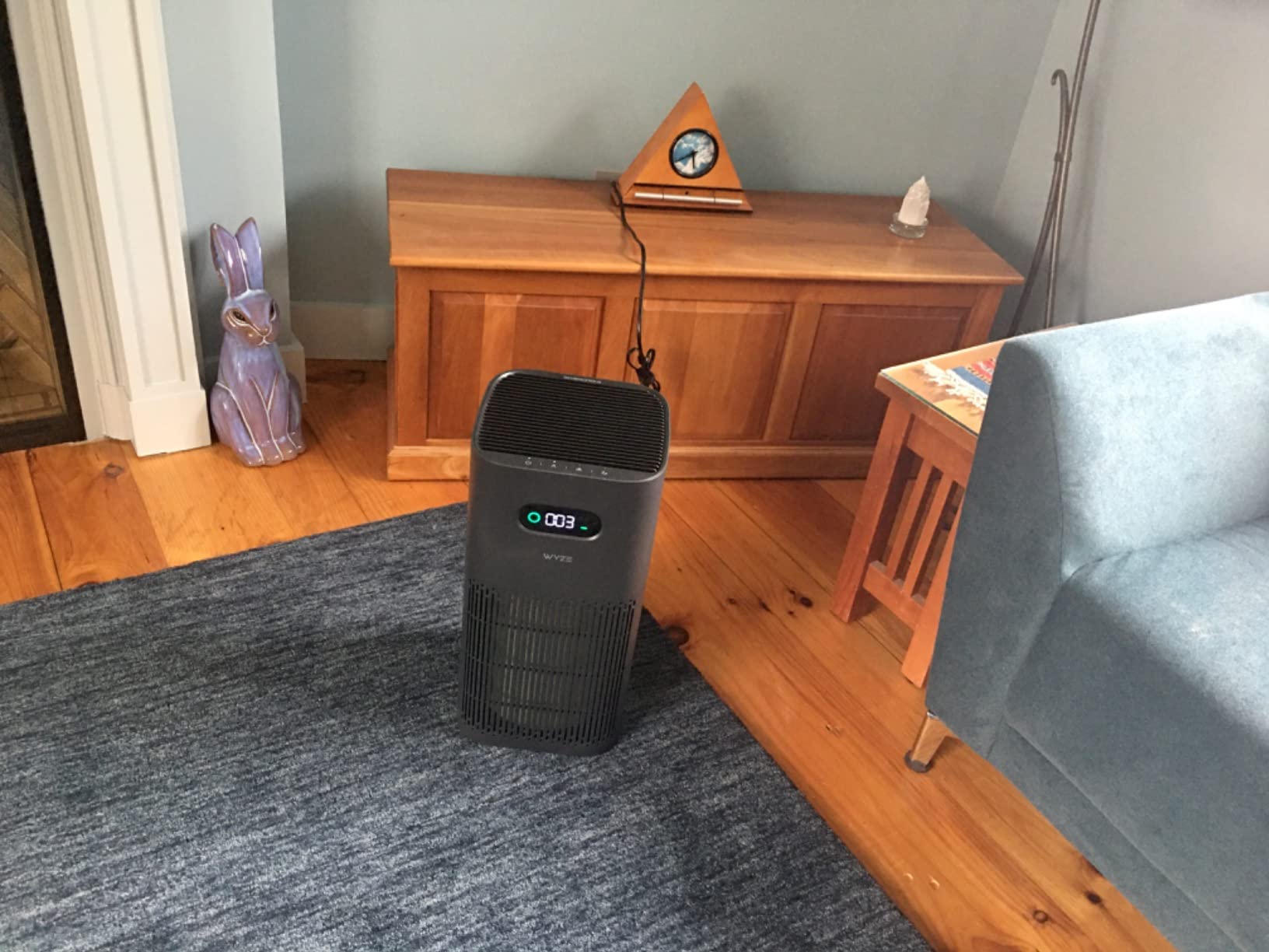 Wyze Air Purifier with Formaldehyde Filter (Premium), for Home, 21db Quiet, HEPA 13, Elimination of common pollutants, Remove formaldehyde, Odors, Smoke, Pollen, Dust, Smart WiFi Alexa Google, Black customer photo 2