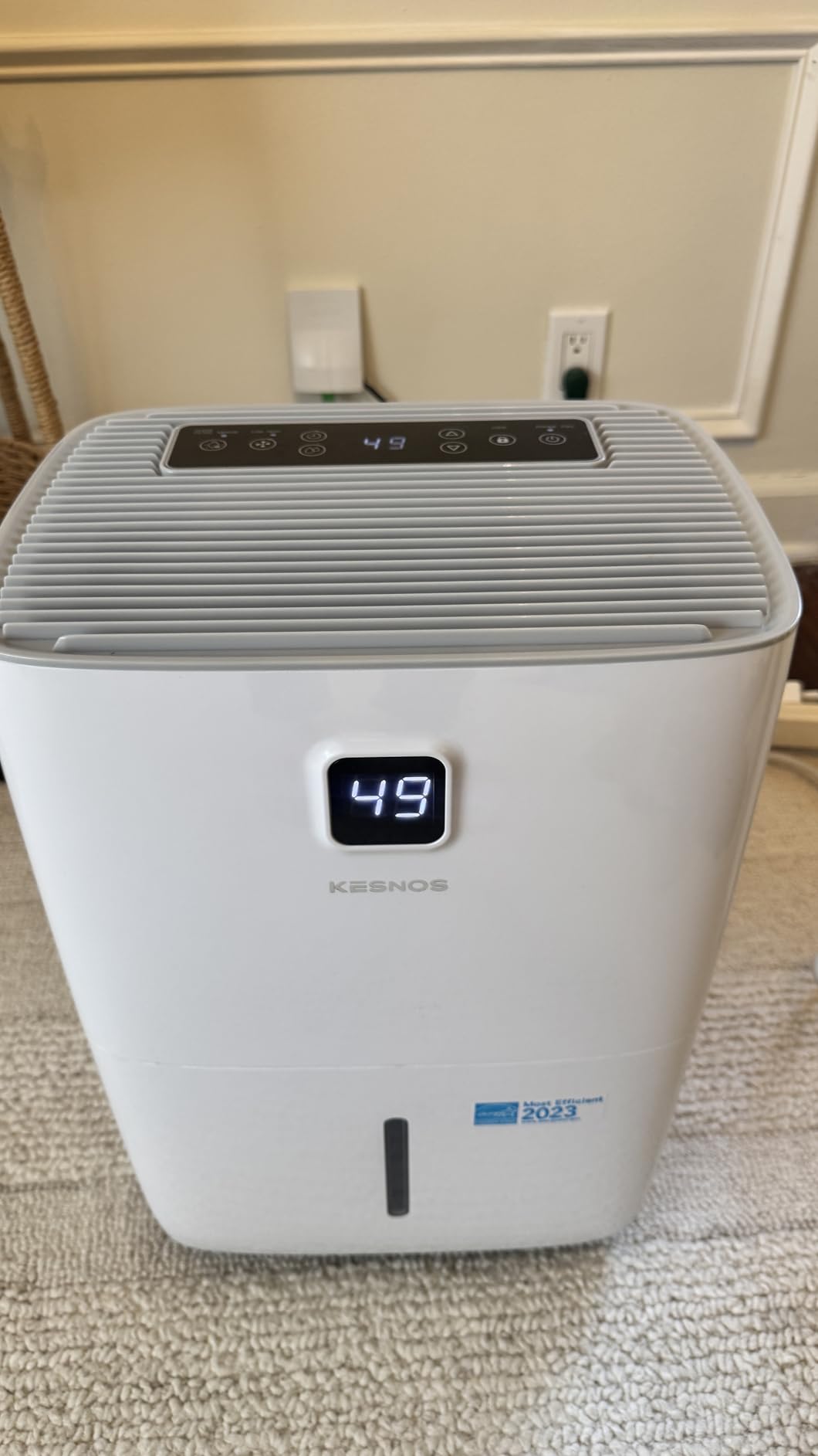 Kesnos 80 Pints Energy Star Dehumidifier for Home, Basement with Drain Hose, Front LED Display and 1.06 Gal Water Tank, Ideal for Large Room up to 5,500 Sq. Ft., Featuring Auto Defrost, Timer Function customer photo 2
