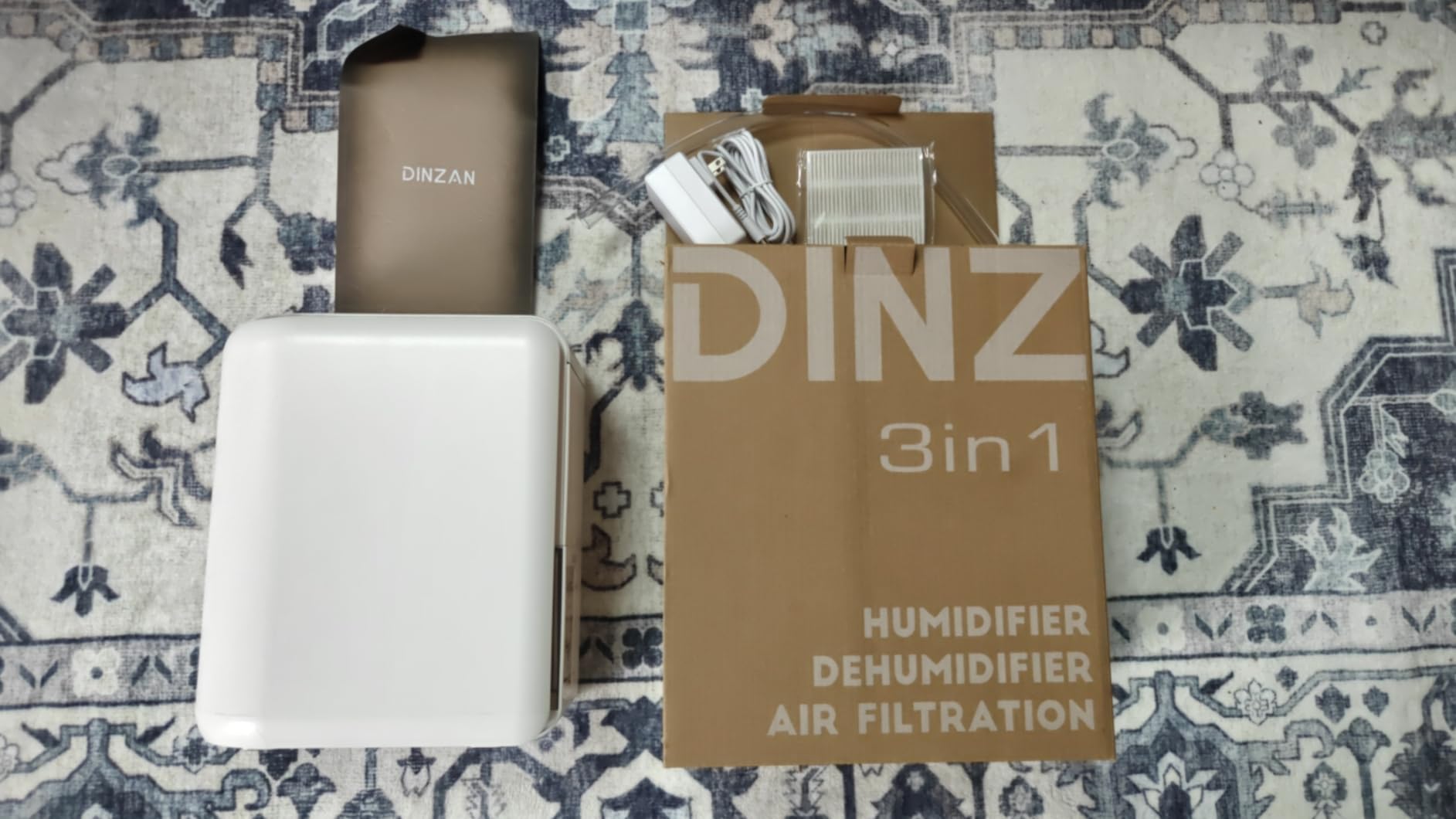 3 in 1 Dehumidifier, Humidifier & Aroma Diffuser with Air Combo One - 39Oz, Small Auto Purifier Humidity Control Quiet 27db Multifuctional Colorful Mist,for Bedroom/Bathroom/Bome/Basement(350 sq.ft) customer photo 1