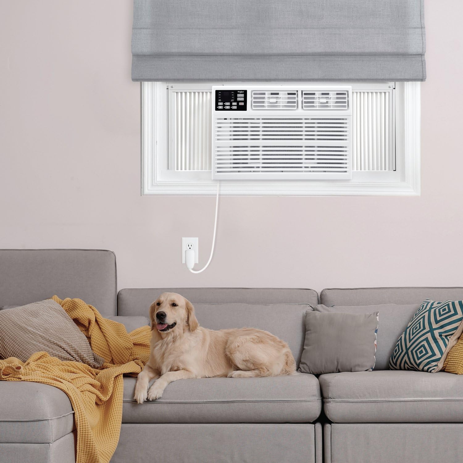 Whirlpool 10,000 BTU Window Air Conditioner with Dehumidifier, 115V, Window AC for Rooms up to 450 Sq. Ft., Living Room, Bedroom, or Kitchen, with Remote Control, Digital Display, and 24H-Timer, White customer photo 2