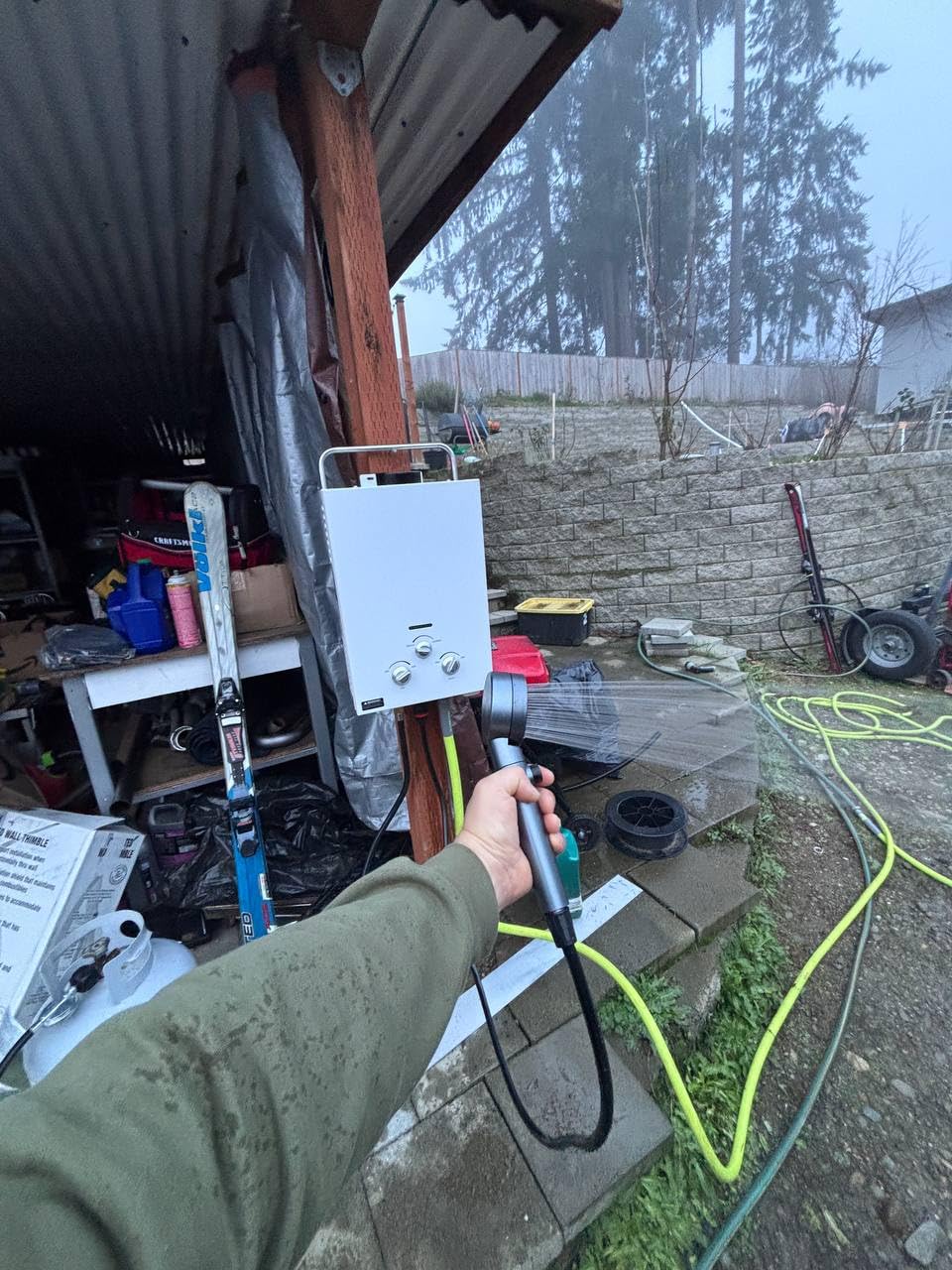 Outdoor Propane Tankless Water Heater - 6L 1.58 GPM Portable Gas Water Heater with Handle & Overheating Protection, Instant Hot Water for RV Cabin Camping Boat Barn customer photo 1