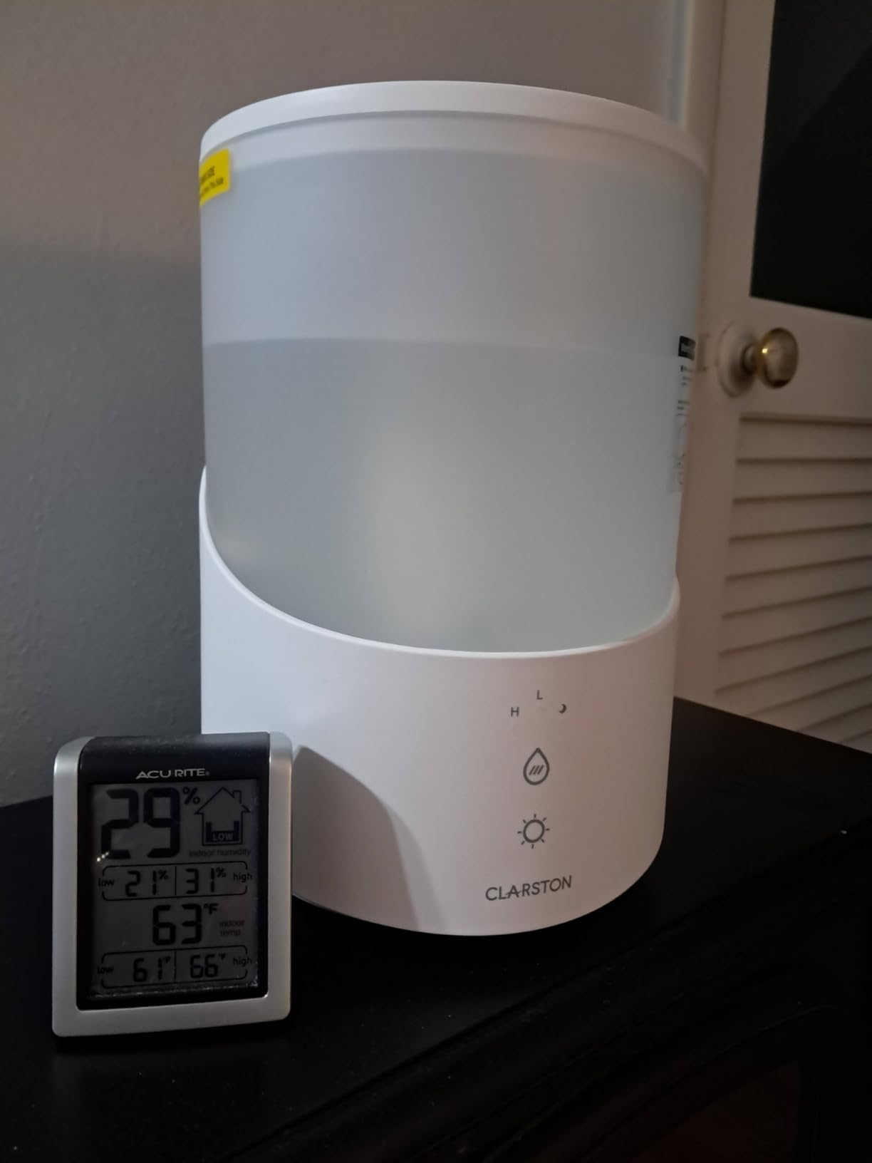 Clarston Humidifiers for Bedroom, 2.5L Cool Mist Humidifier with Essential Oils Diffuser and Nightlight, Top Fill Humidifiers for Home Large Room, Timer, Auto Shut-off, 25H Runtime customer photo 2