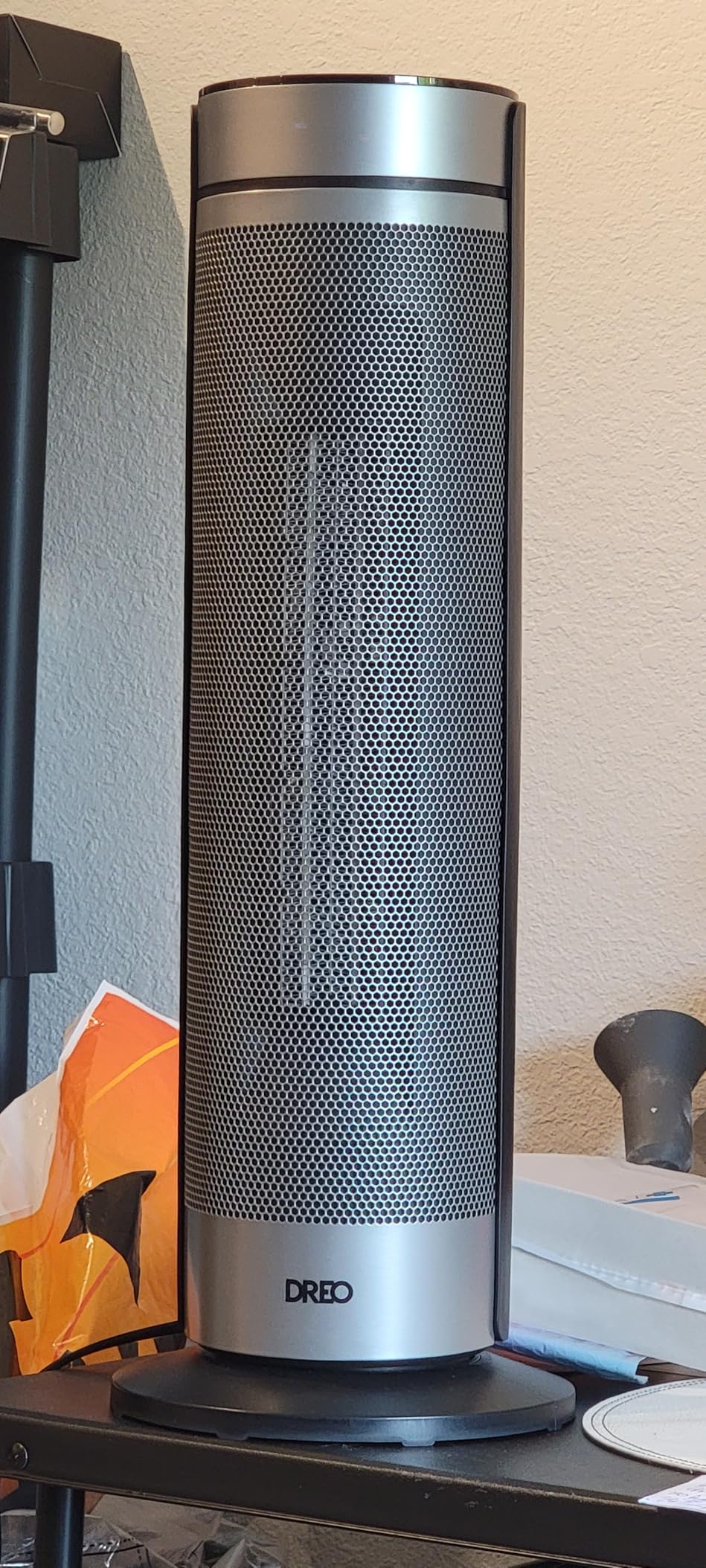 DREO Space Heater for Large Room, 23 Inch Electric Heaters for Indoor Use, 8 Safe Protection Tower, 70deg Oscillation, PTC Ceramic with Thermostat and Remote, Quiet, 12H Timer, Bedroom, Office customer photo 2