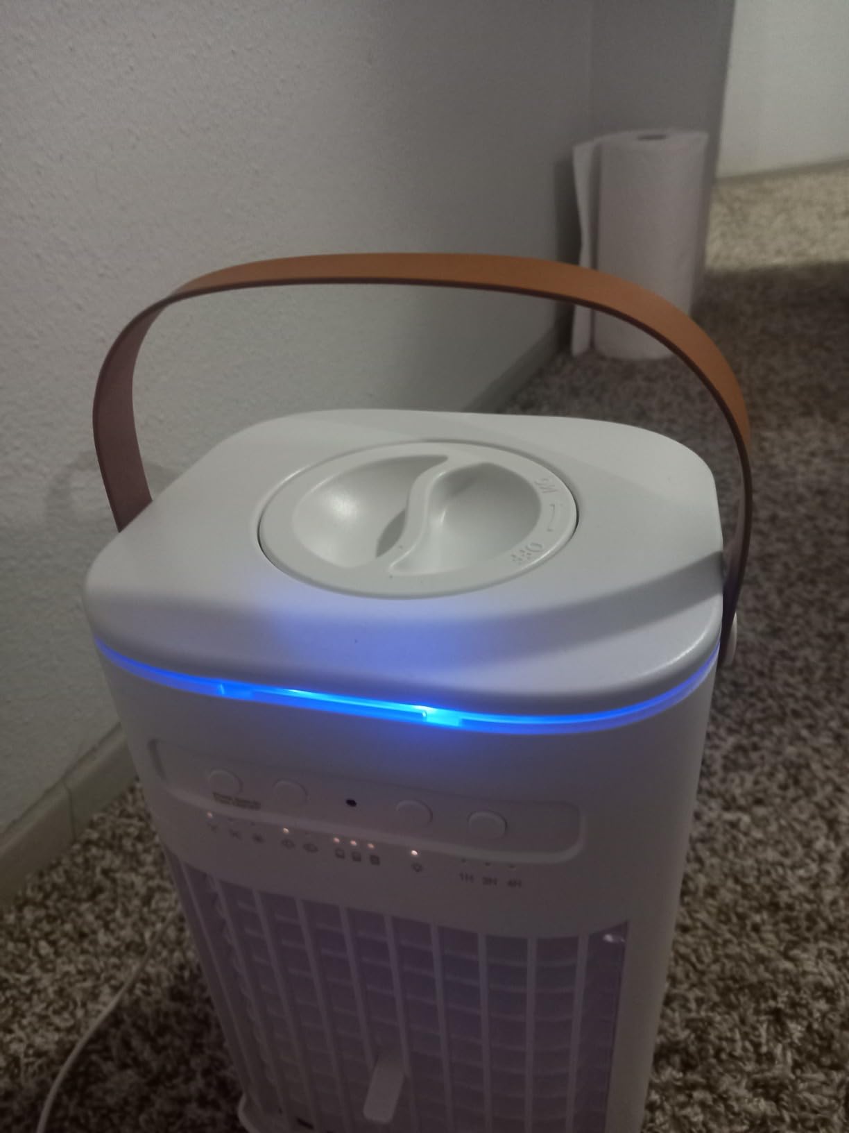 Mini Air Conditioner, Rechargeable Built-in Battery, Portable Evaporative Air Cooler w/Remote, 7H Auto-off, Water Tank & 2 Ice Packs & 2 Sprays, Personal Cooling Fan For DesktopRoom/Outdoor customer photo 1